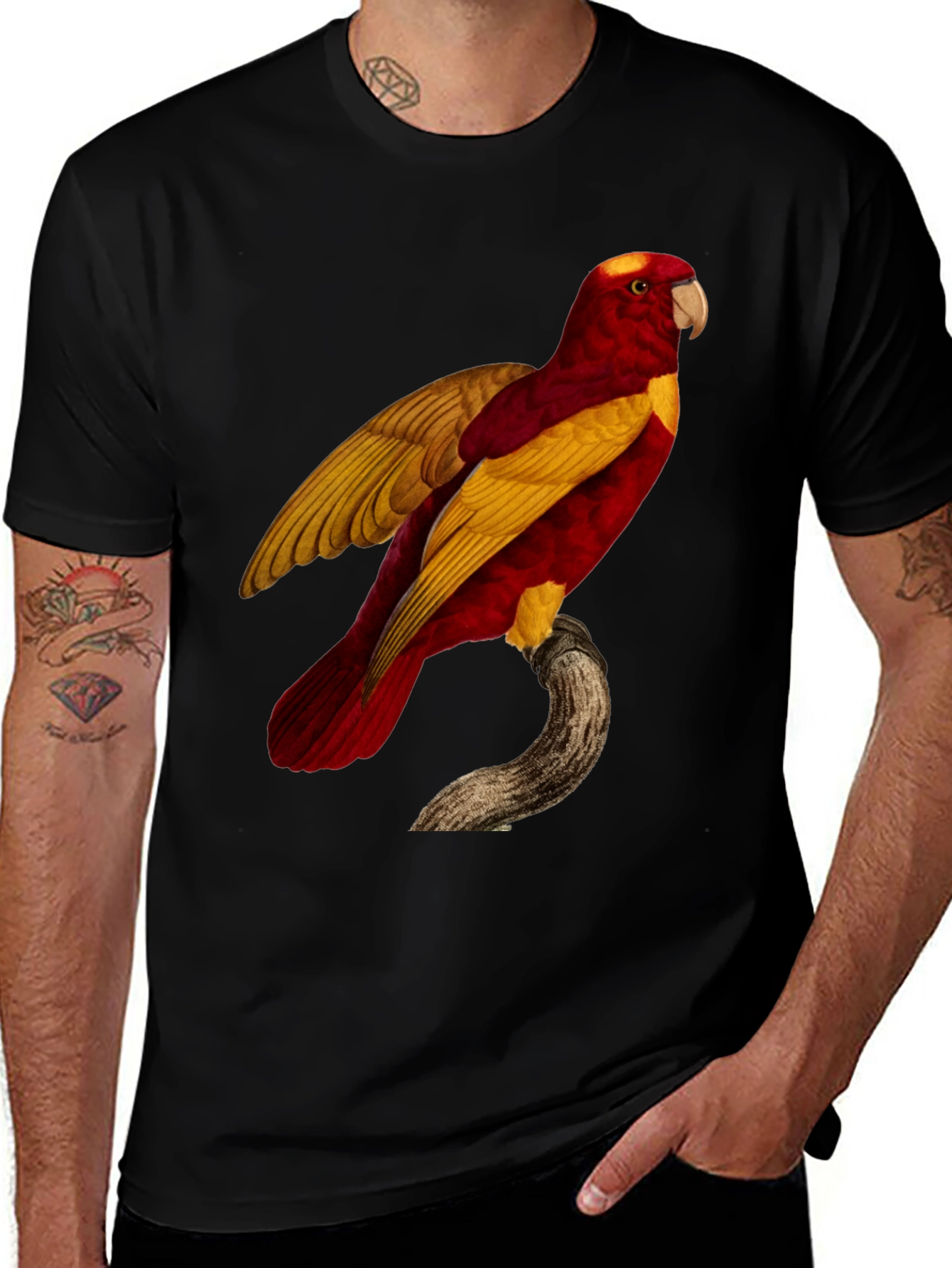 Exotic Parrot Graphic Tee