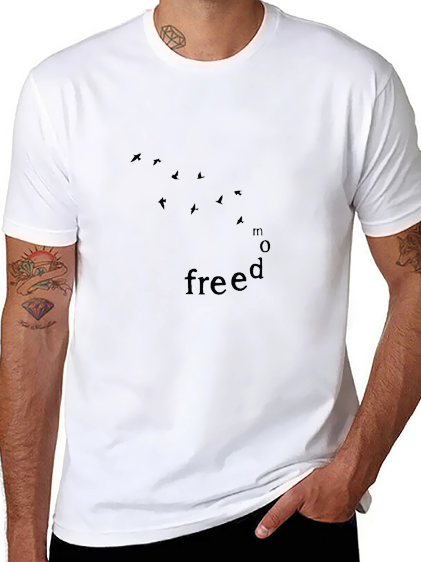 Freedom Bird Graphic Black Tee