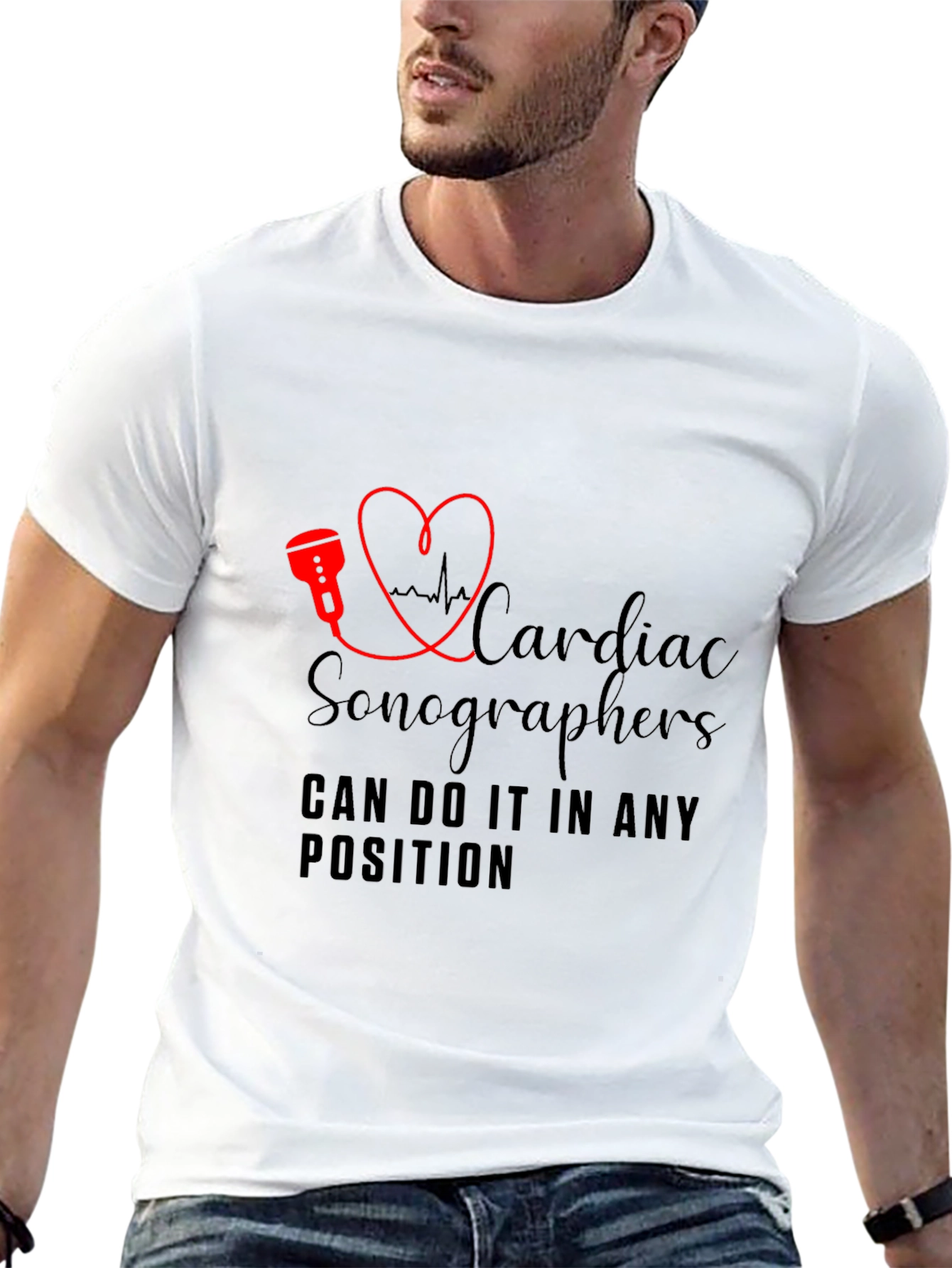Cardiac Sonographer T-Shirt - Any Position