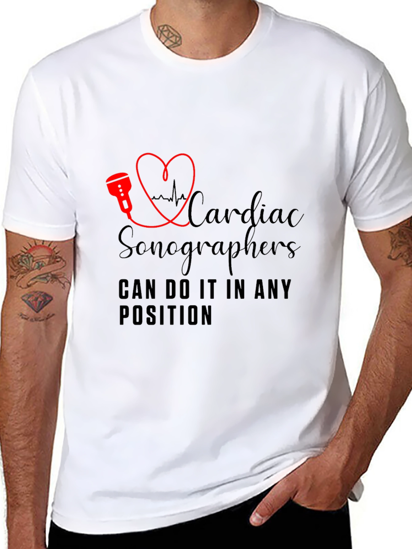 Cardiac Sonographer T-Shirt - Any Position