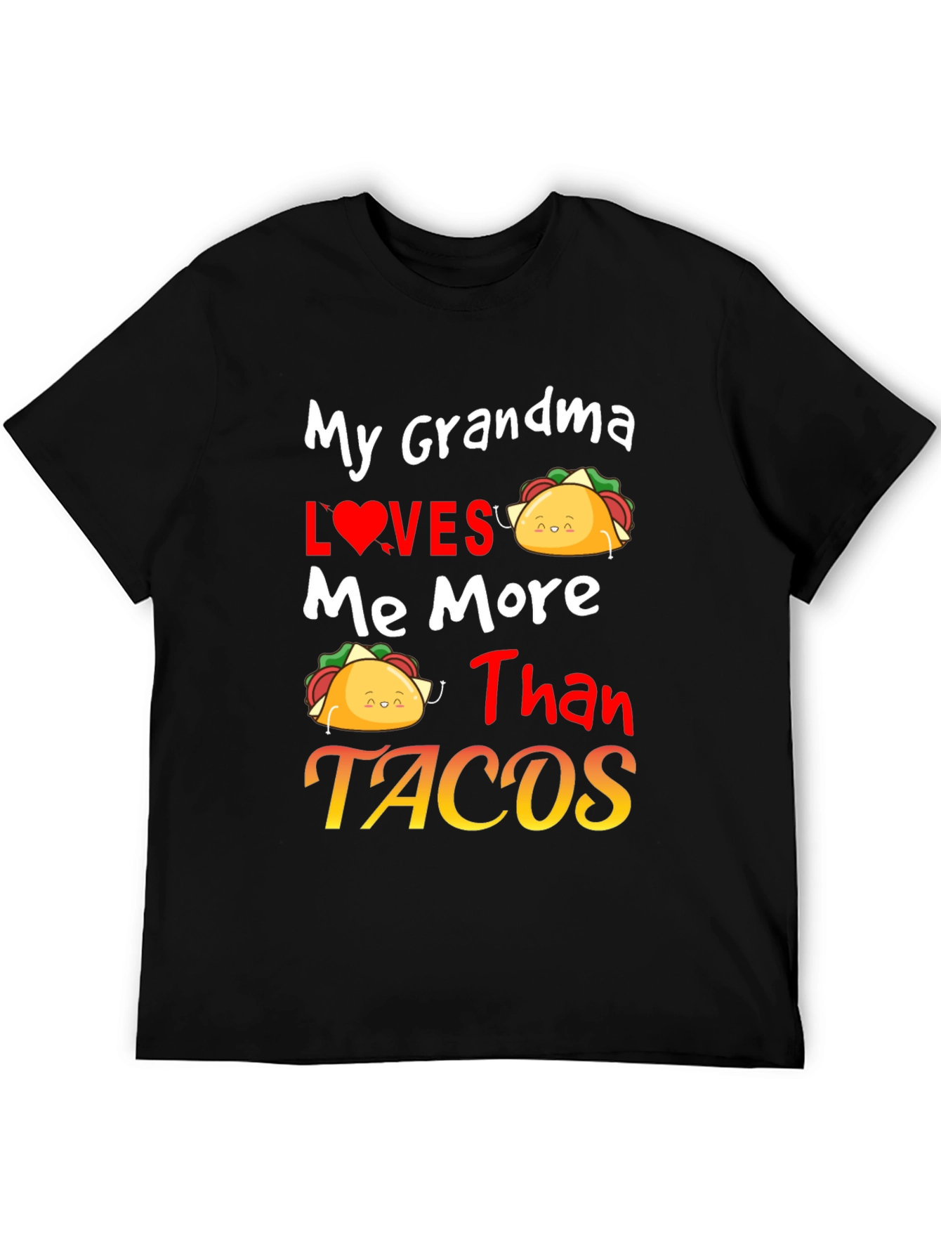 Grandma Loves Me More Than Tacos Graphic Tee