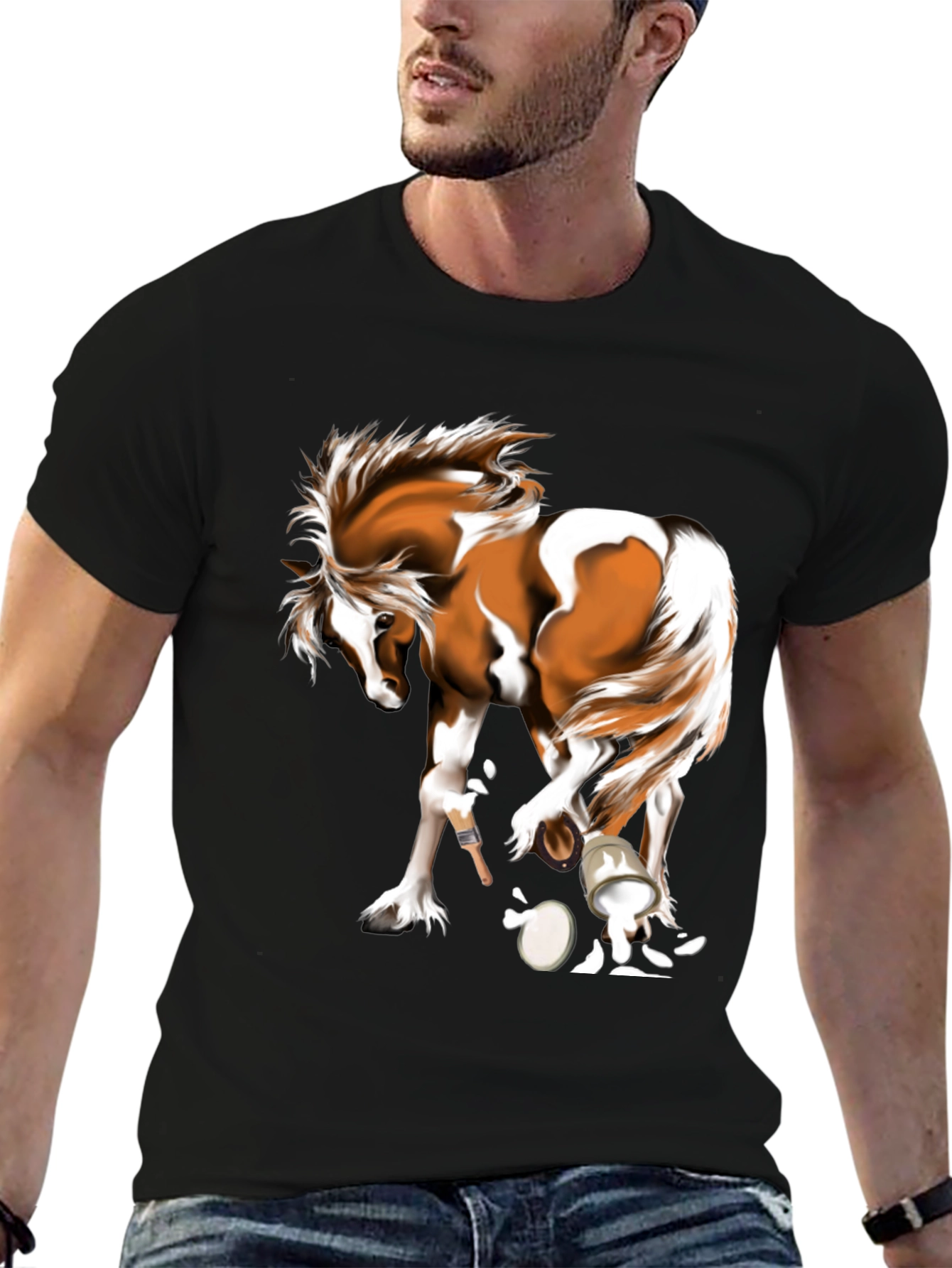 Horse Paint Spill Graphic Tee