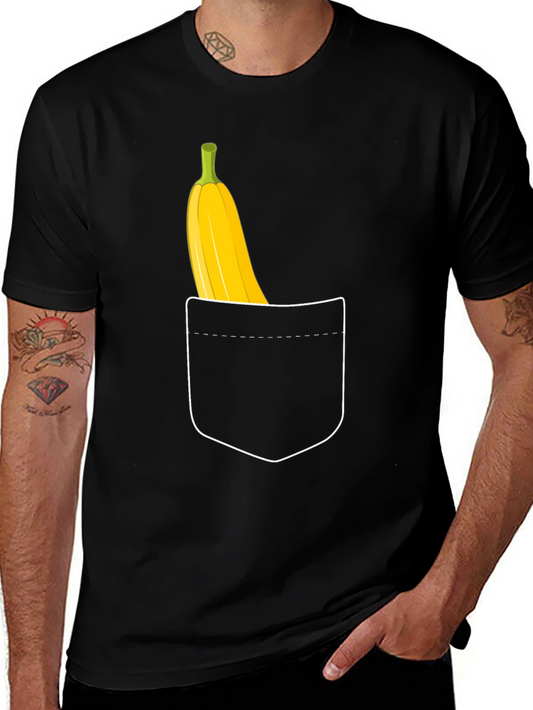 Banana Pocket Graphic Tee - Quirky Fun