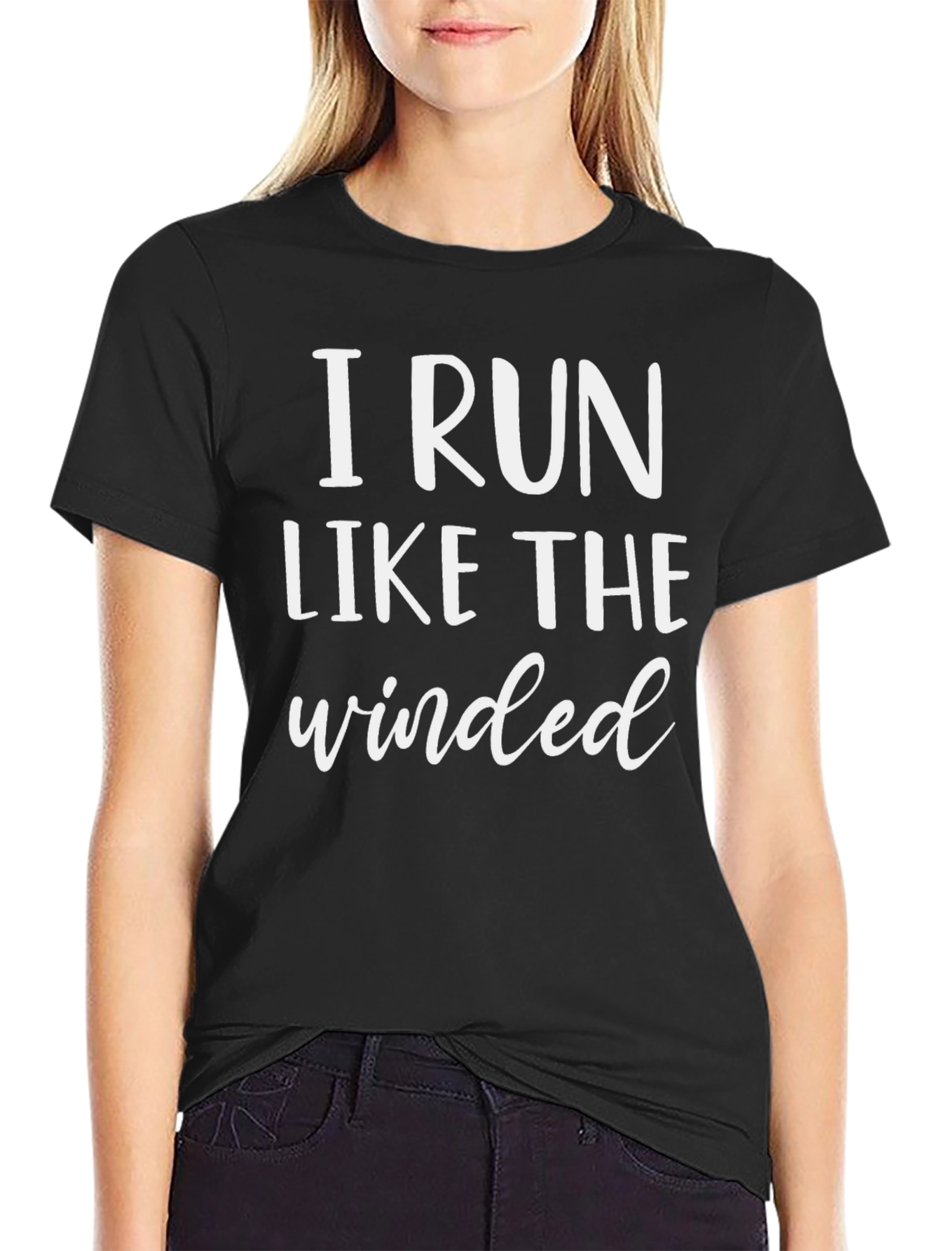 I Run Like The Winded Black T-Shirt