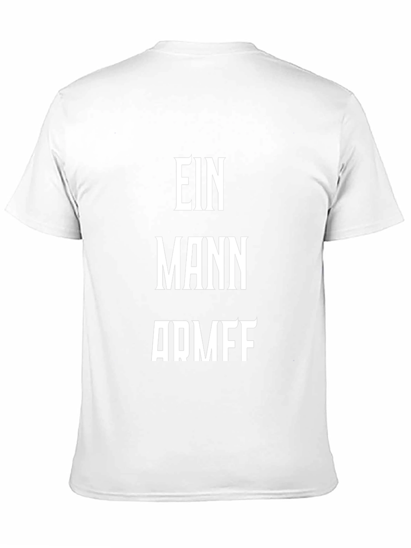 Ein Mann ARMFF Mens Black Graphic T-Shirt
