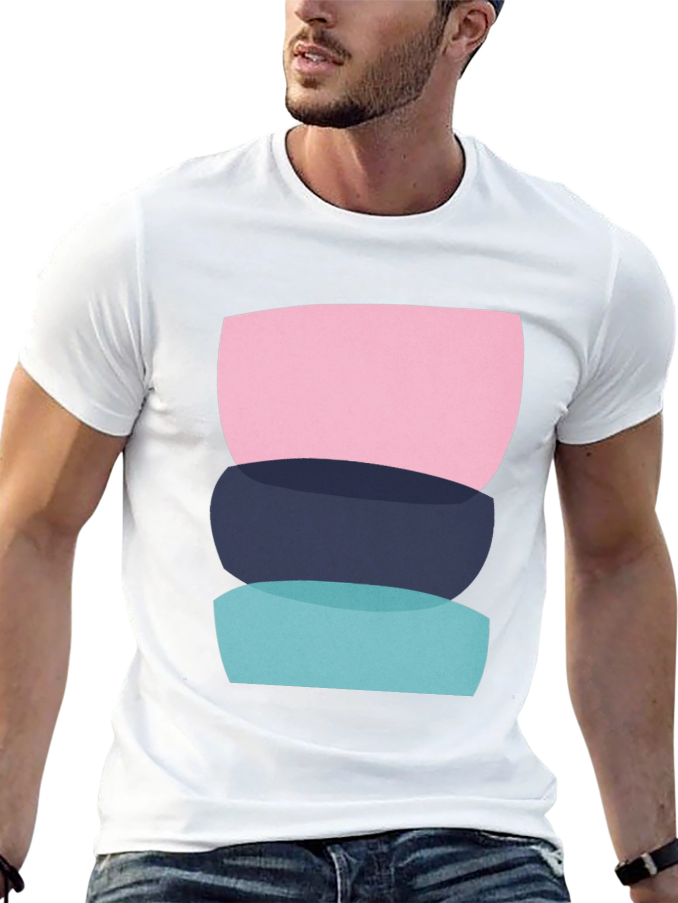 Minimalist Stacked Bowls Graphic Tee