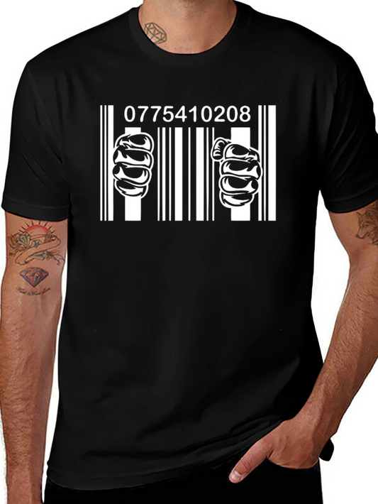 Barcode Prisoner Graphic T-Shirt - Jailbreak Style