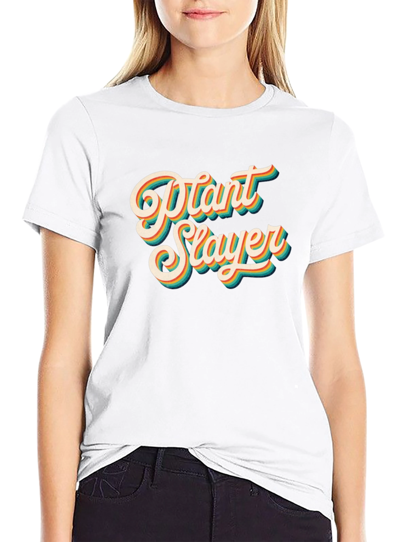 Plant Slayer Graphic Tee - Black Cotton T-Shirt