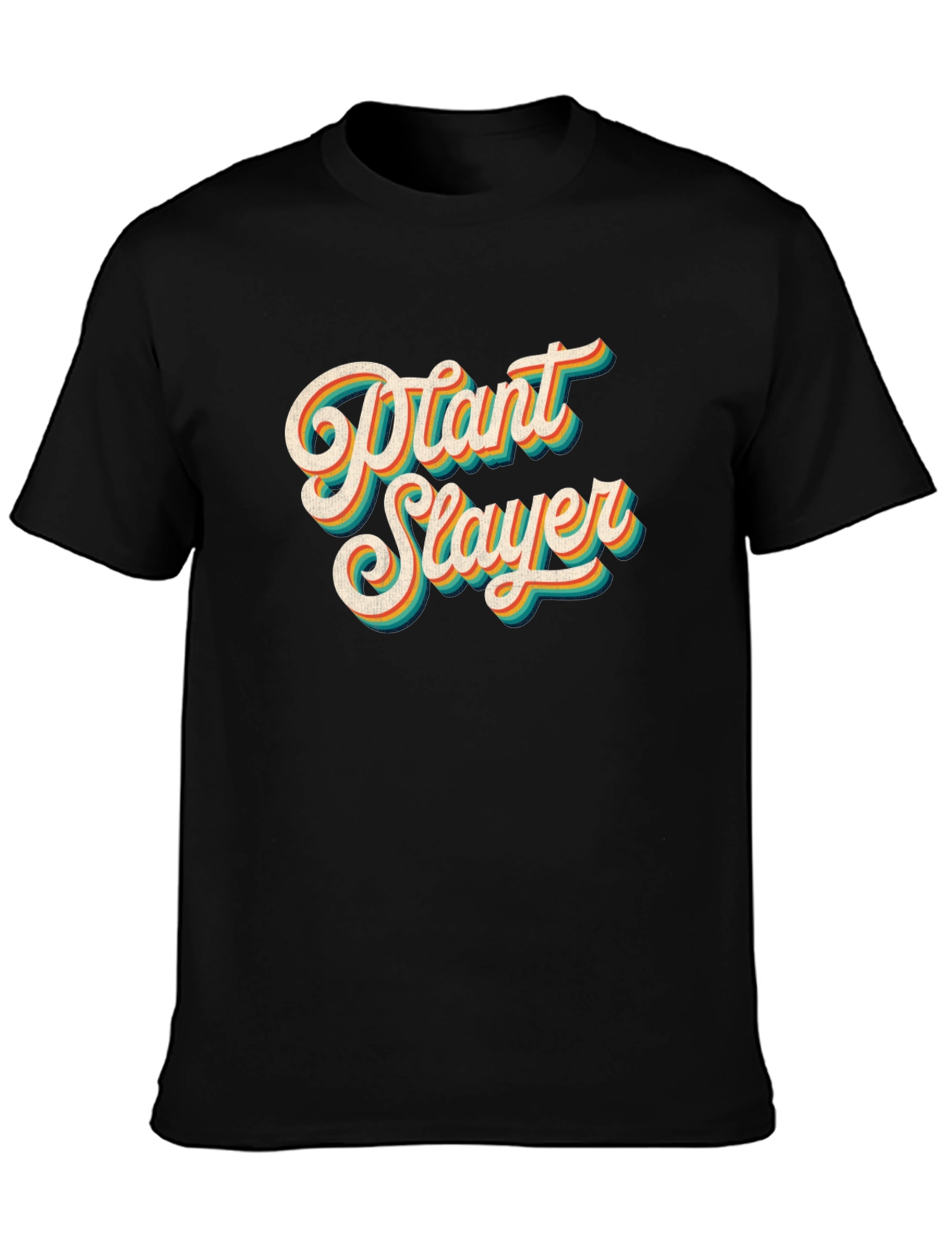 Plant Slayer Graphic Tee - Black Cotton T-Shirt