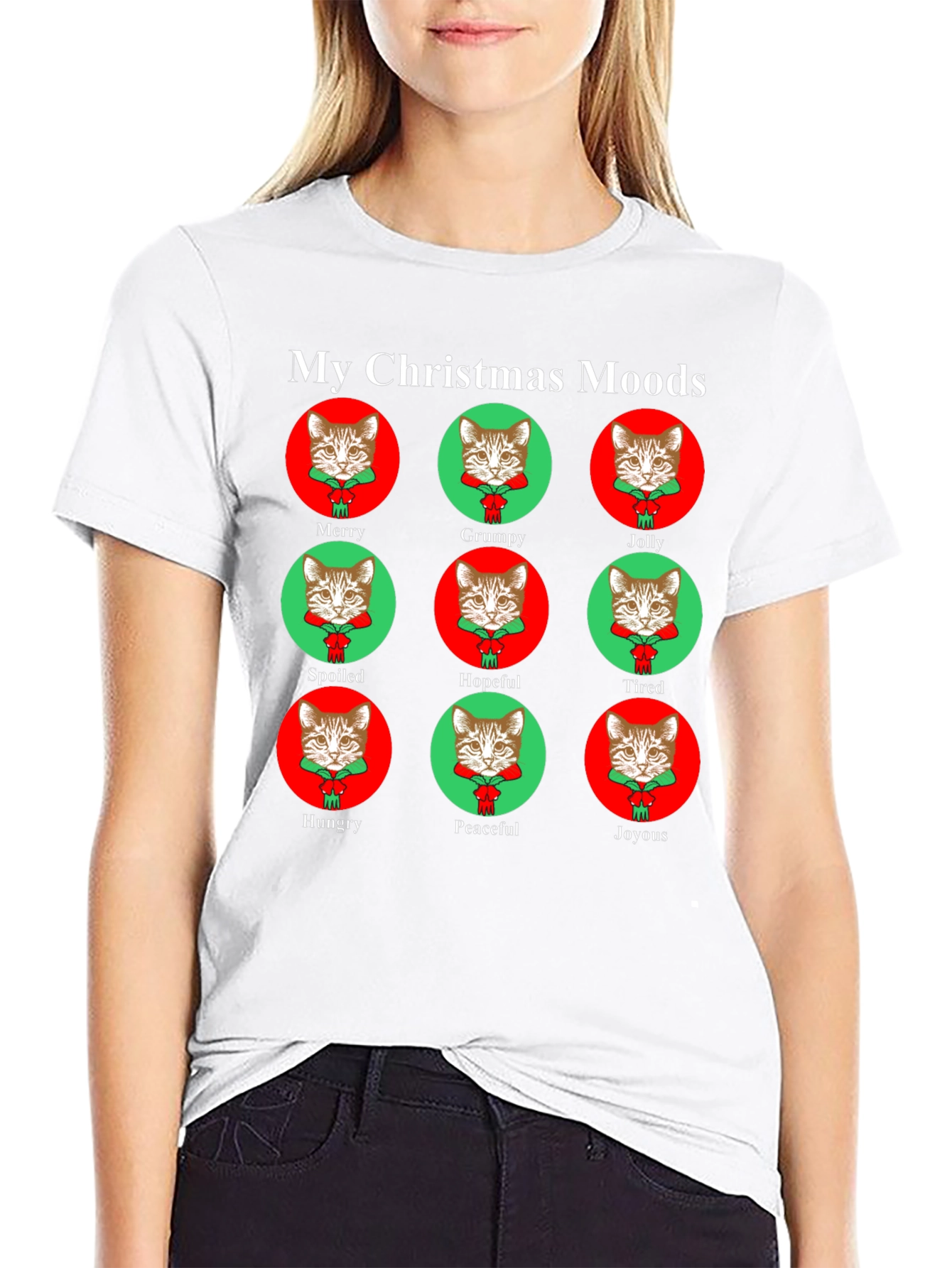 My Christmas Moods Cat T-Shirt