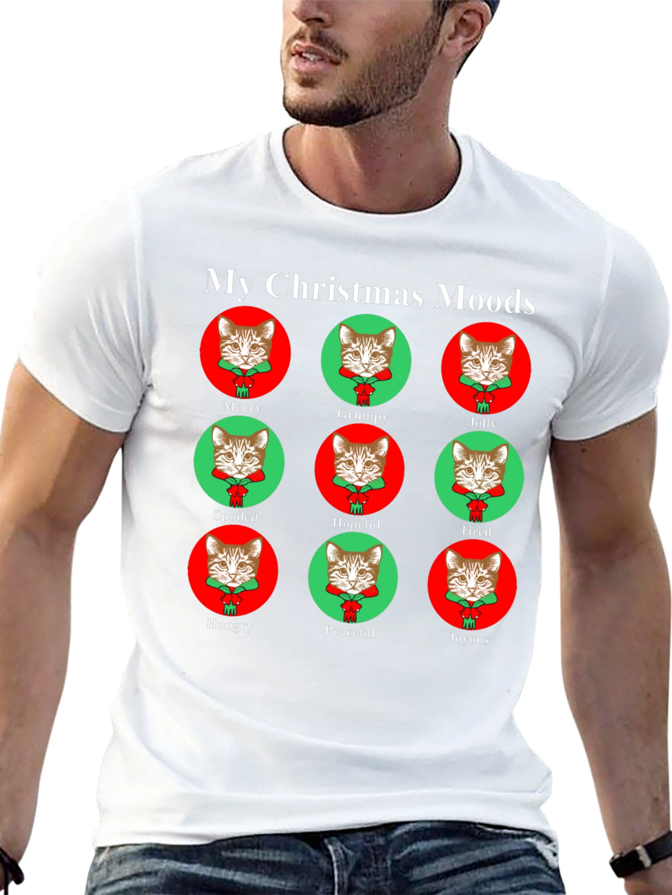 My Christmas Moods Cat T-Shirt