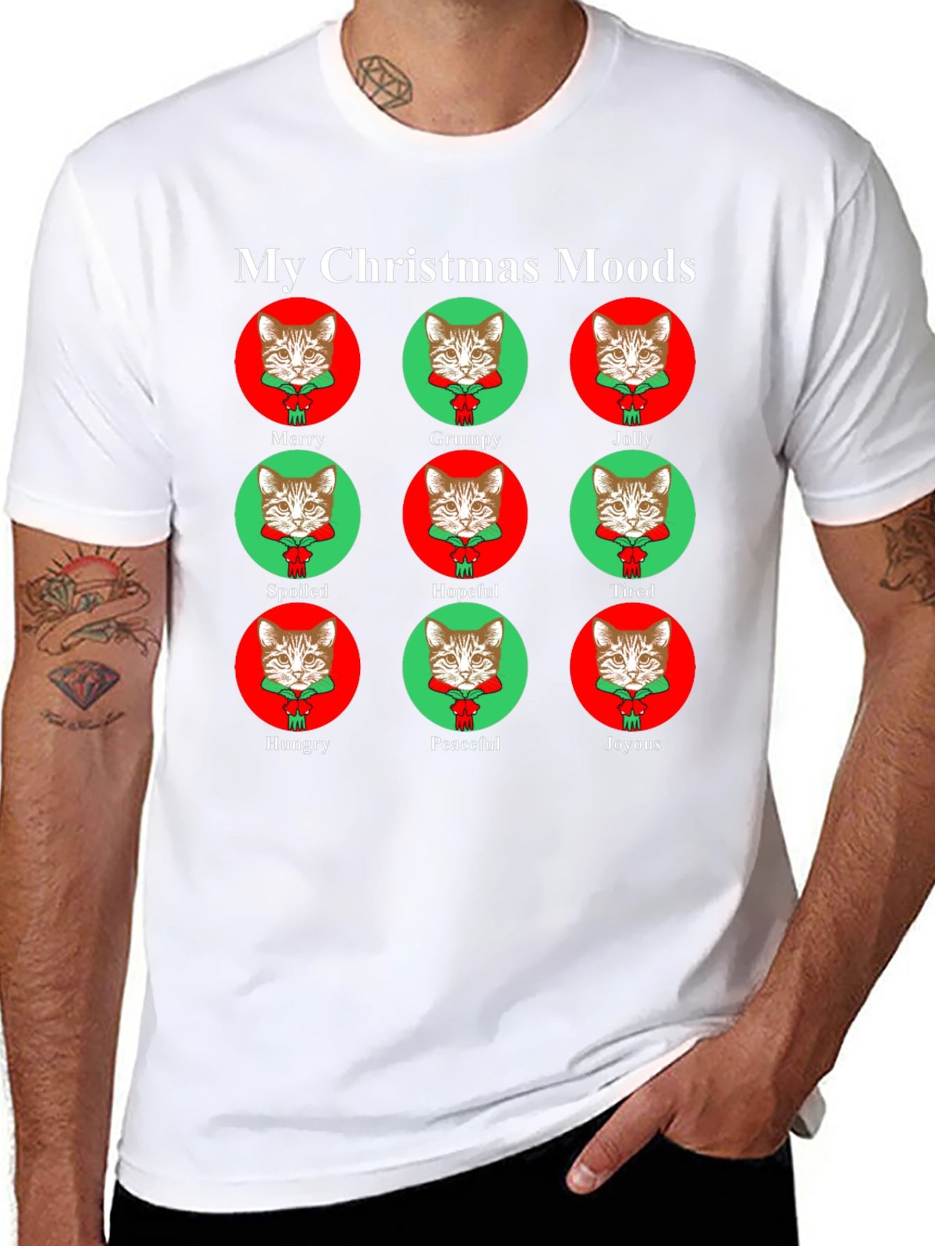 My Christmas Moods Cat T-Shirt