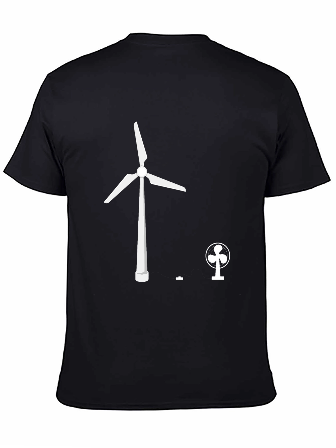 Renewable Energy T-Shirt: Wind Turbine & Fan Design