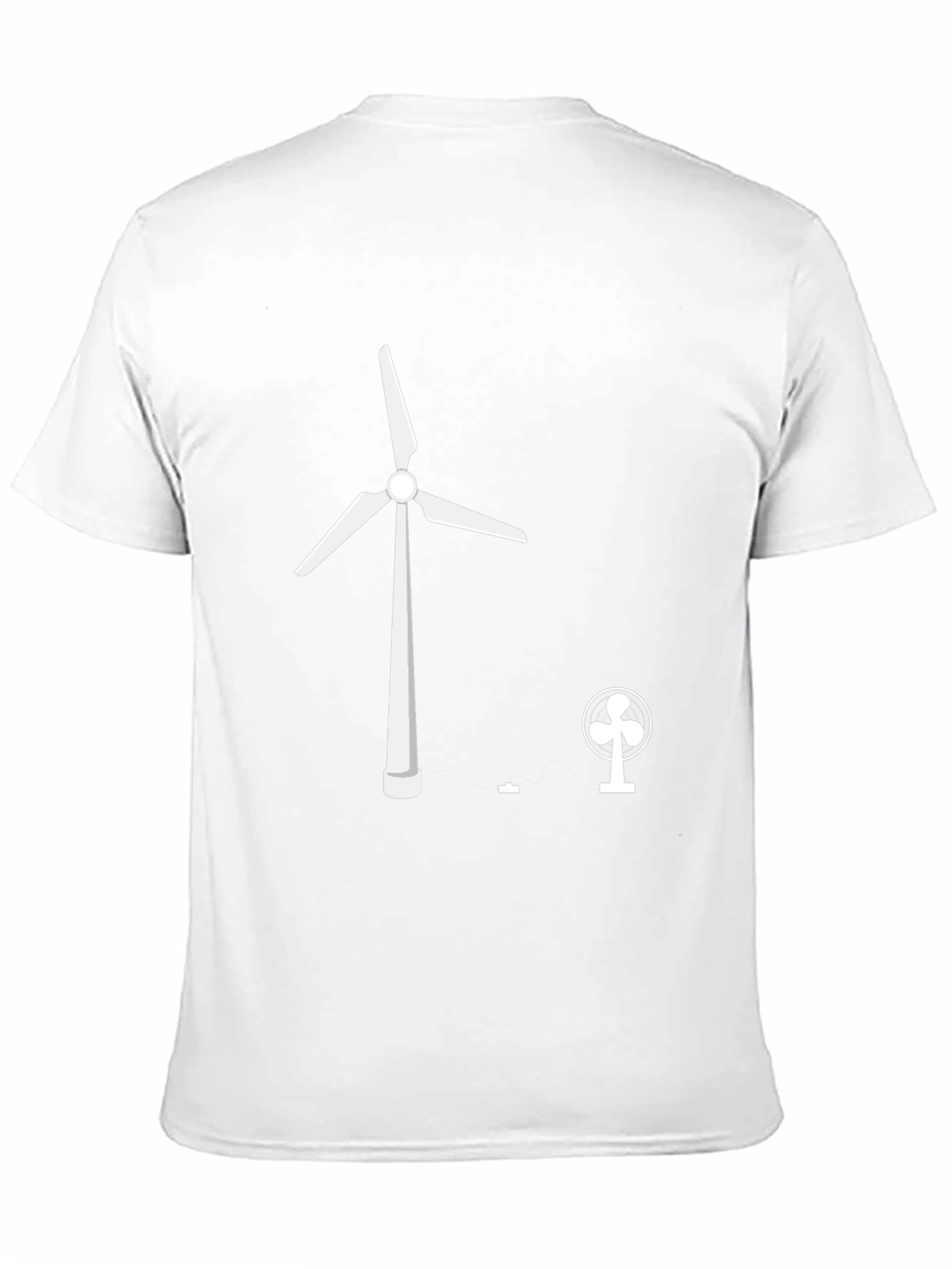 Renewable Energy T-Shirt: Wind Turbine & Fan Design