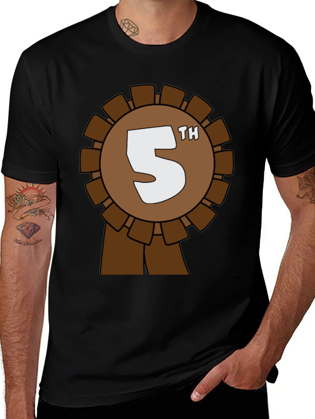 5th Place Award Ribbon Graphic Tee