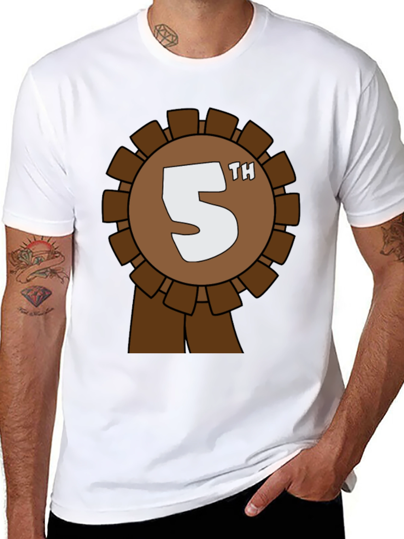 5th Place Award Ribbon Graphic Tee