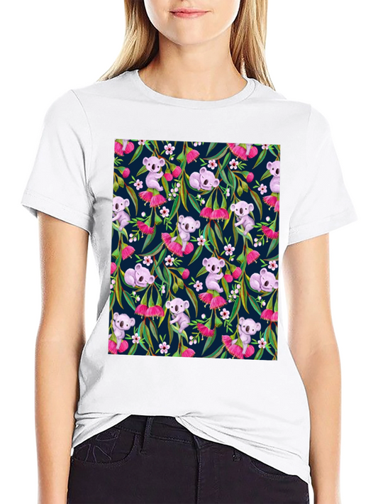 Koala & Eucalyptus T-Shirt - Nature Print