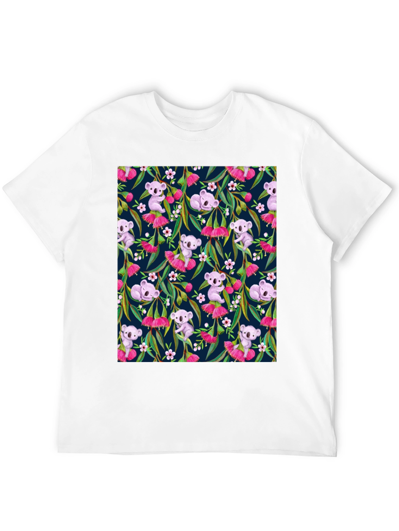 Koala & Eucalyptus T-Shirt - Nature Print
