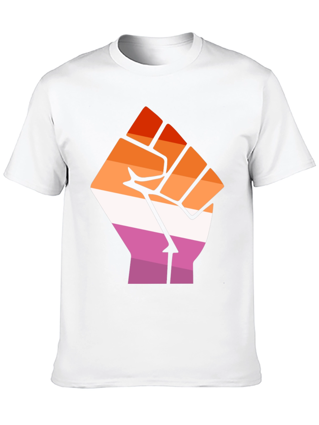 Lesbian Pride Fist Black Tee
