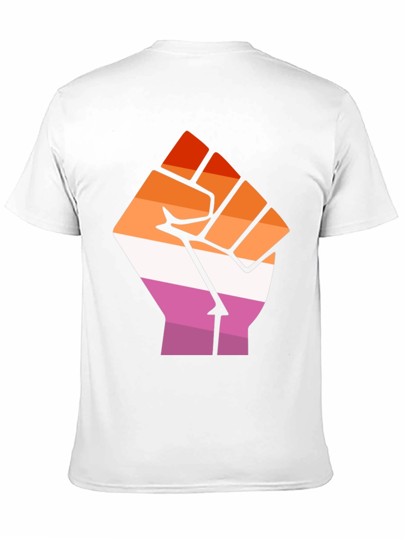 Lesbian Pride Fist Black Tee