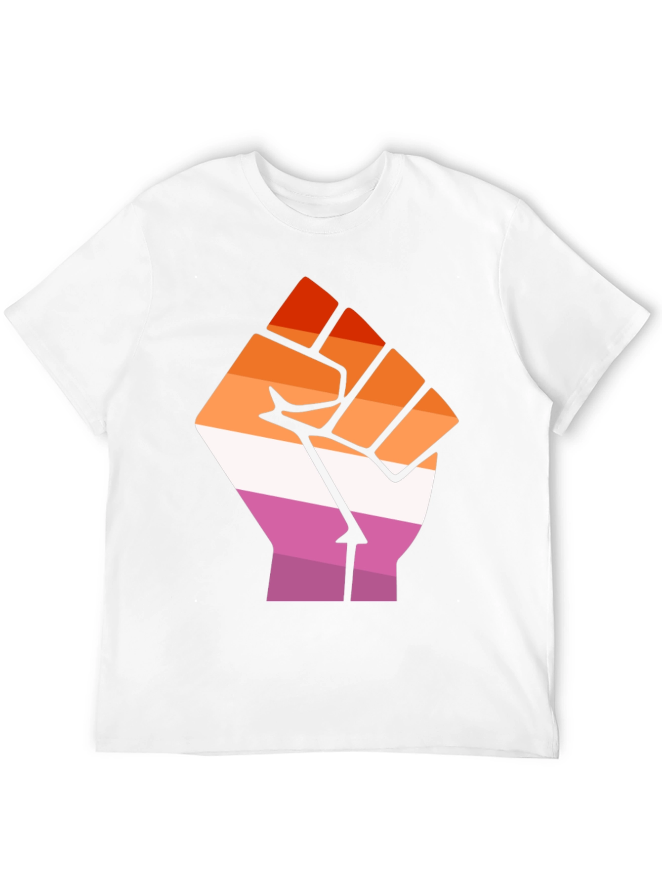 Lesbian Pride Fist Black Tee