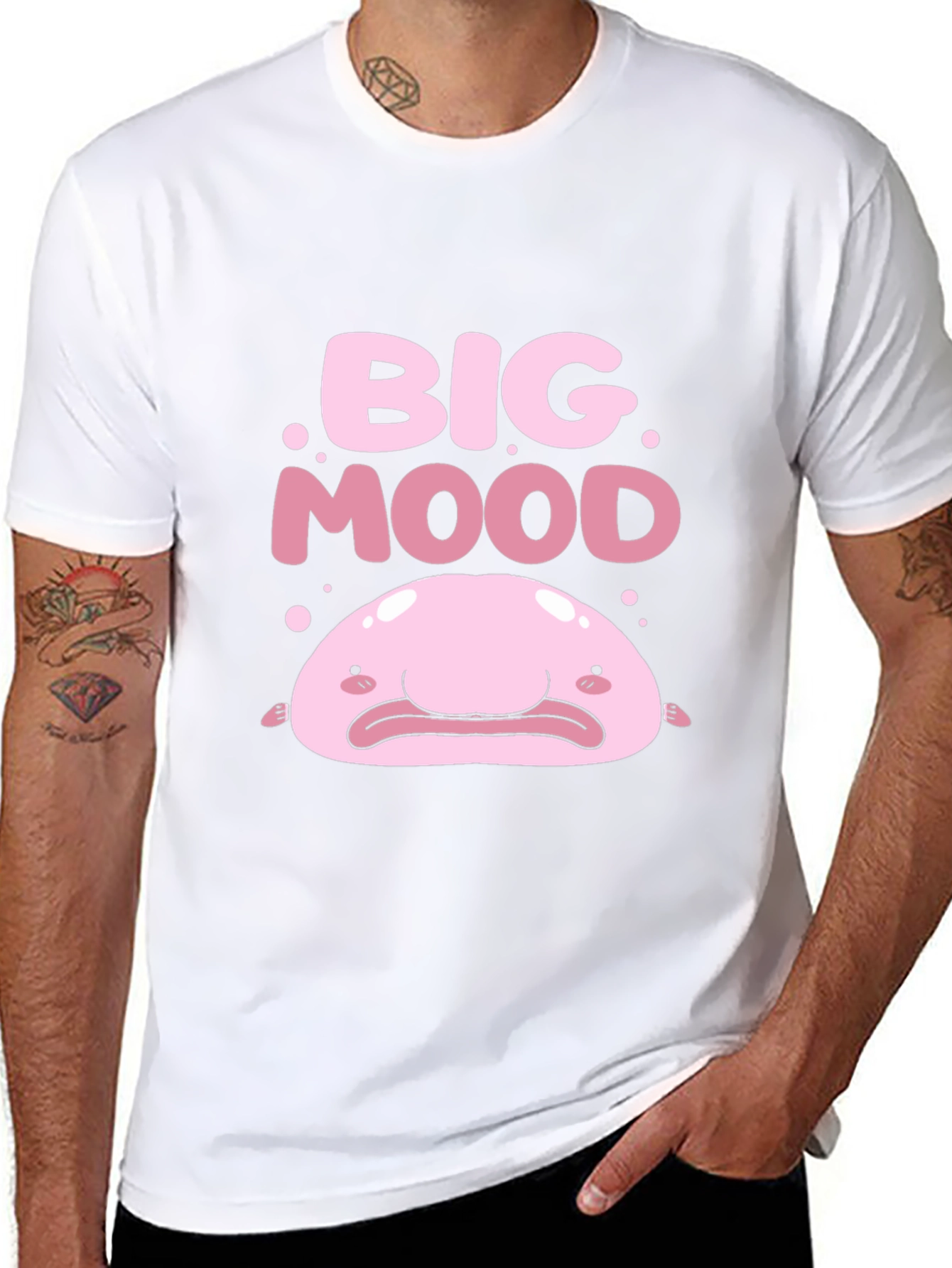 Big Mood Blobfish Graphic Tee - Black