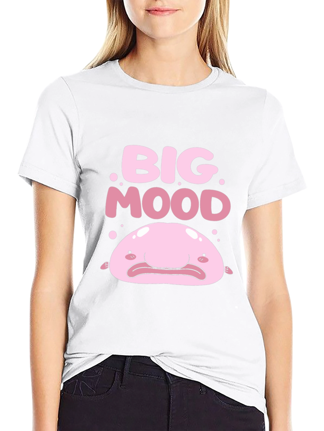 Big Mood Blobfish Graphic Tee - Black