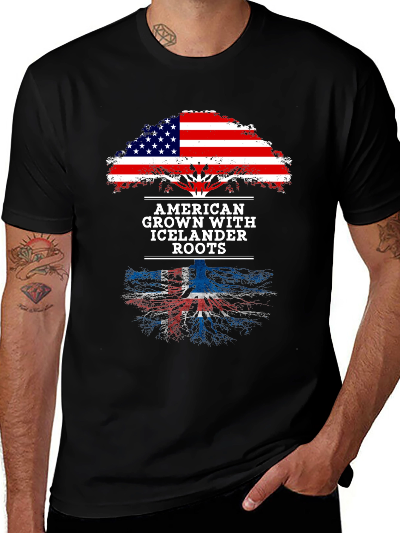American Grown with Icelandic Roots T-Shirt