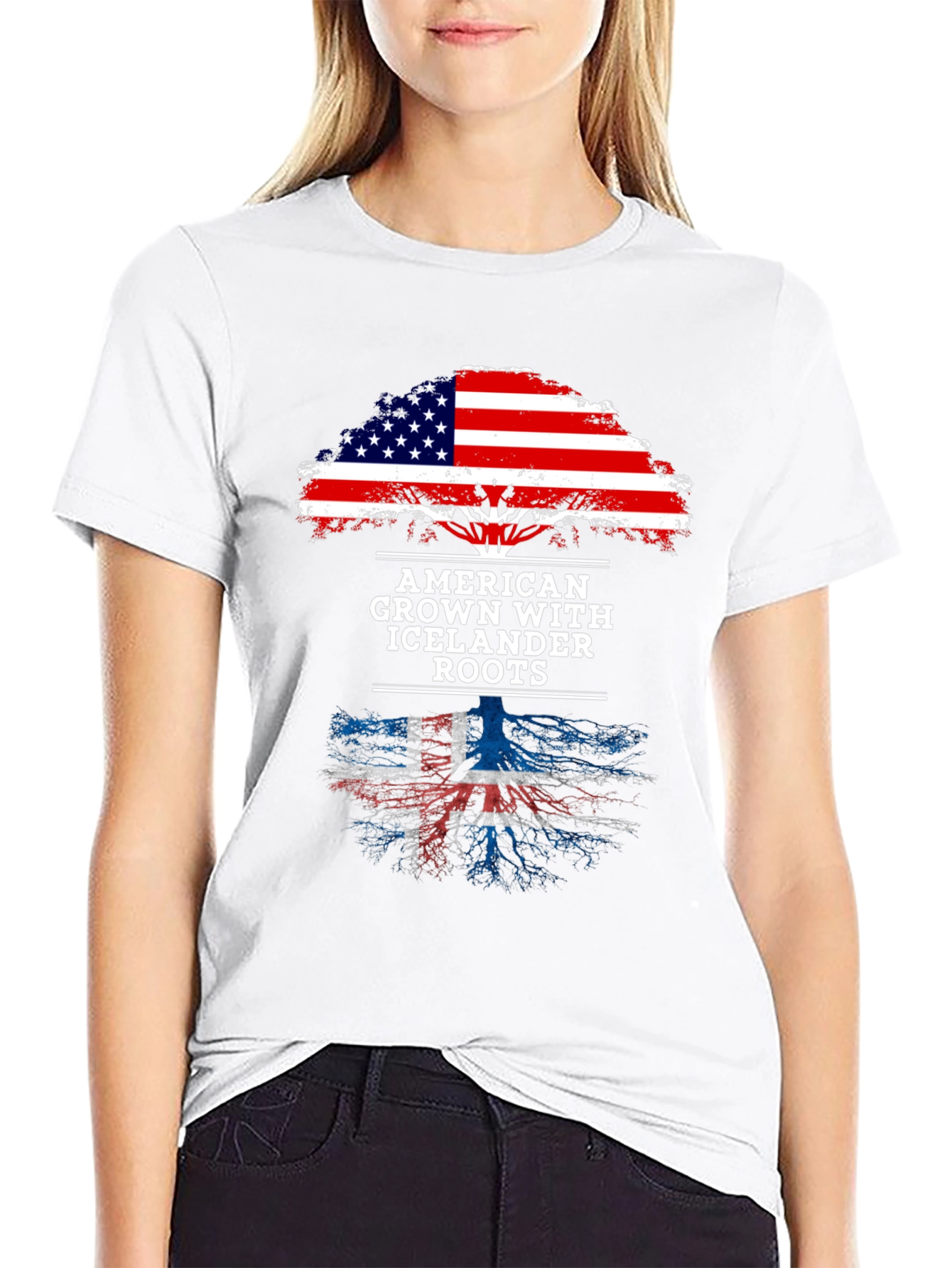 American Grown with Icelandic Roots T-Shirt