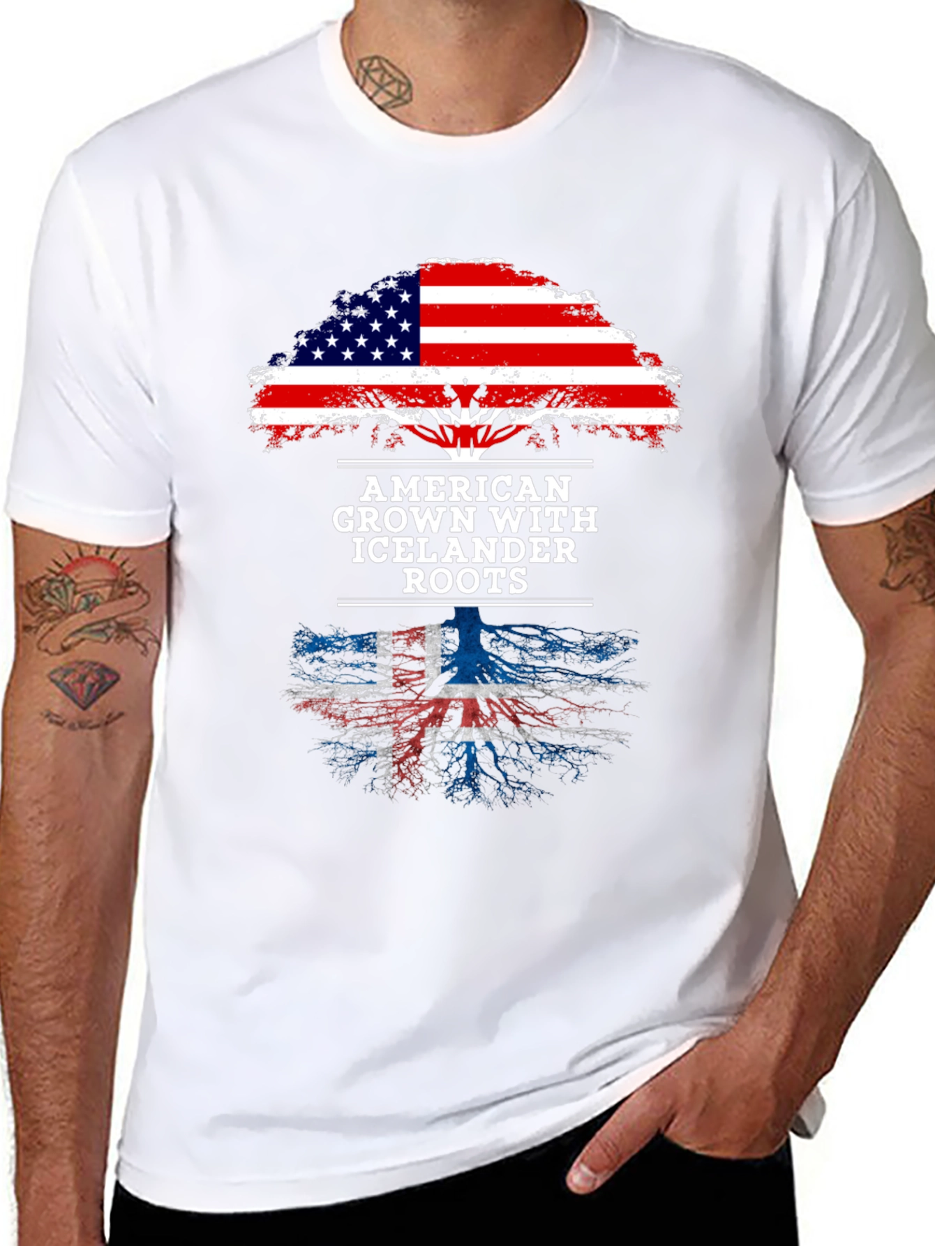 American Grown with Icelandic Roots T-Shirt