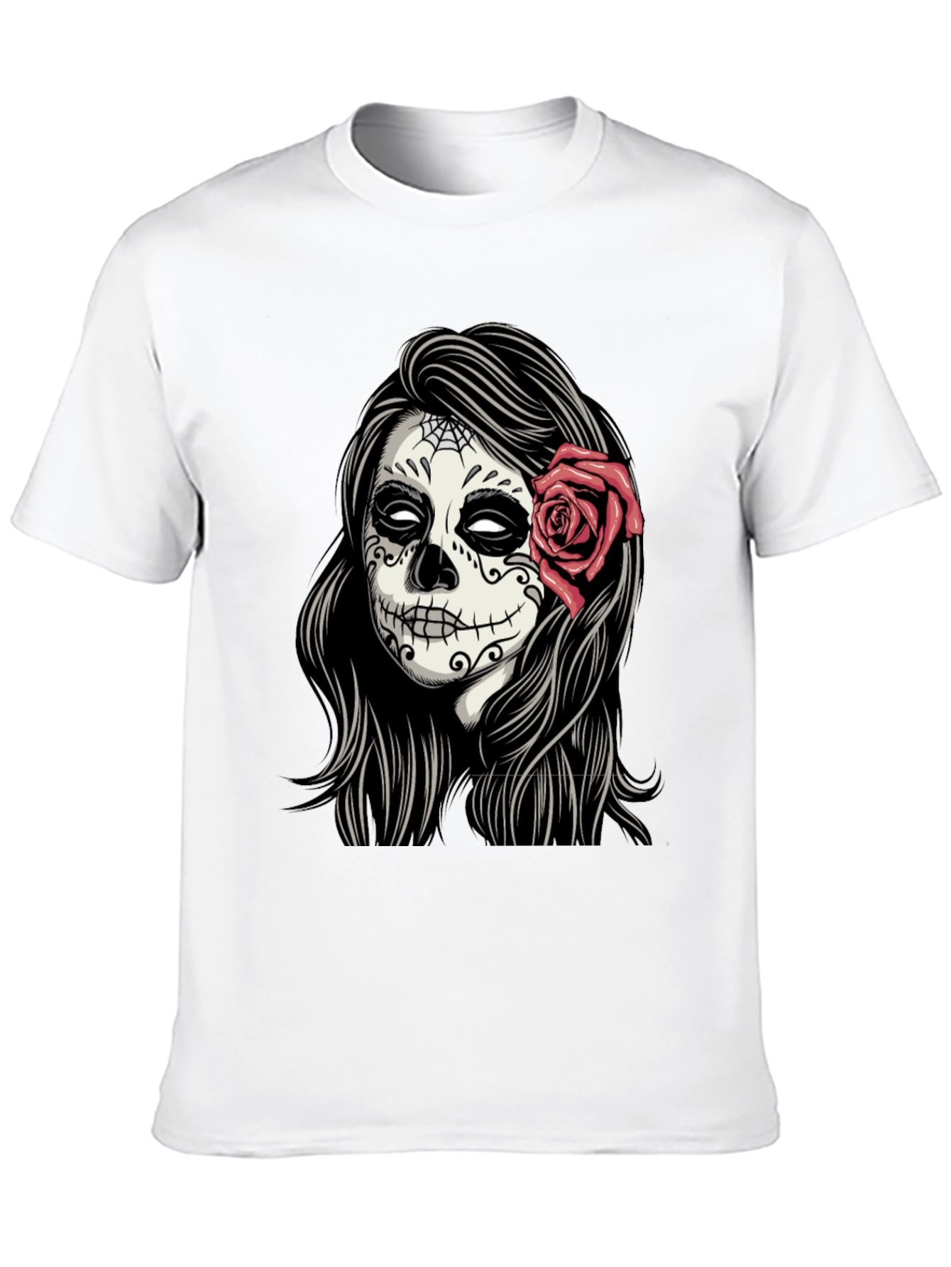 Sugar Skull Woman T-Shirt - Day of the Dead