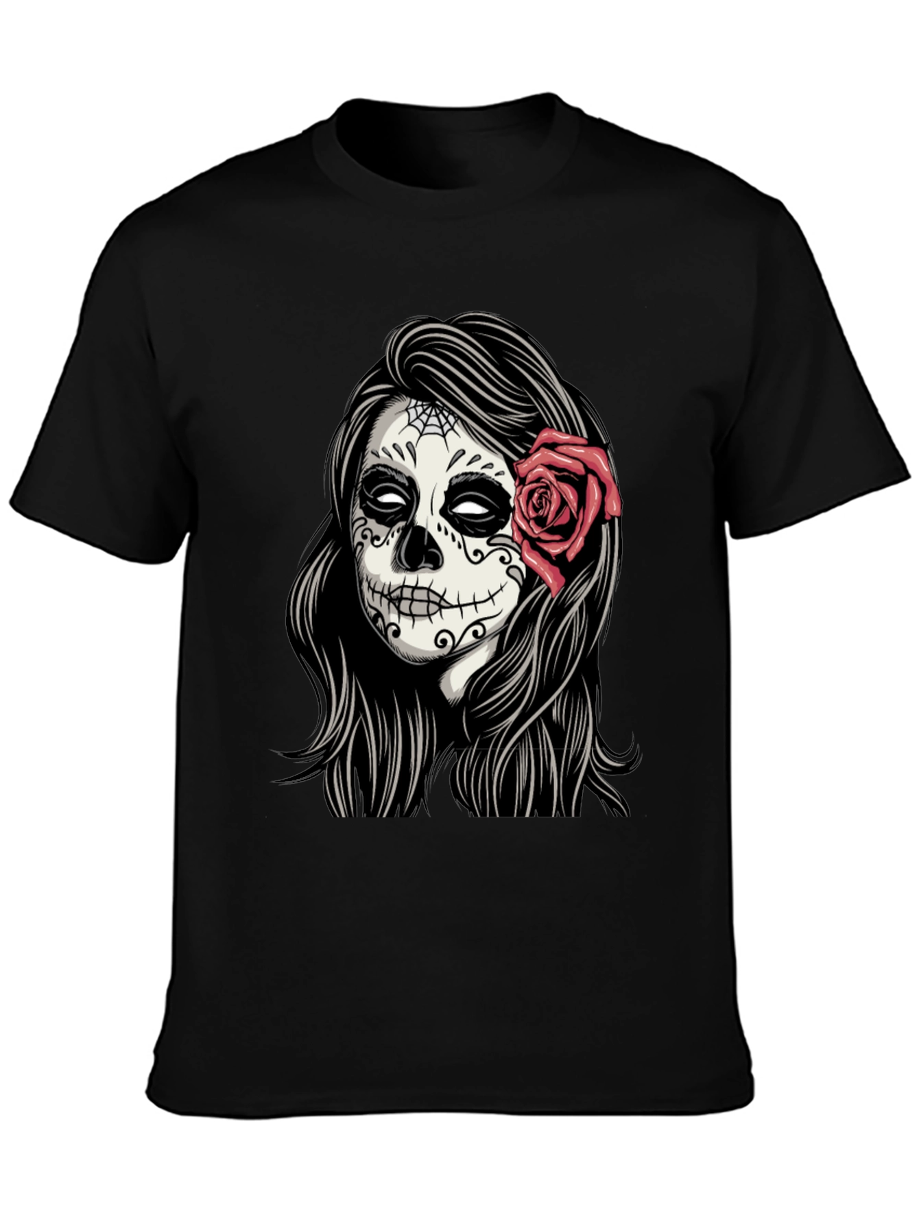 Sugar Skull Woman T-Shirt - Day of the Dead