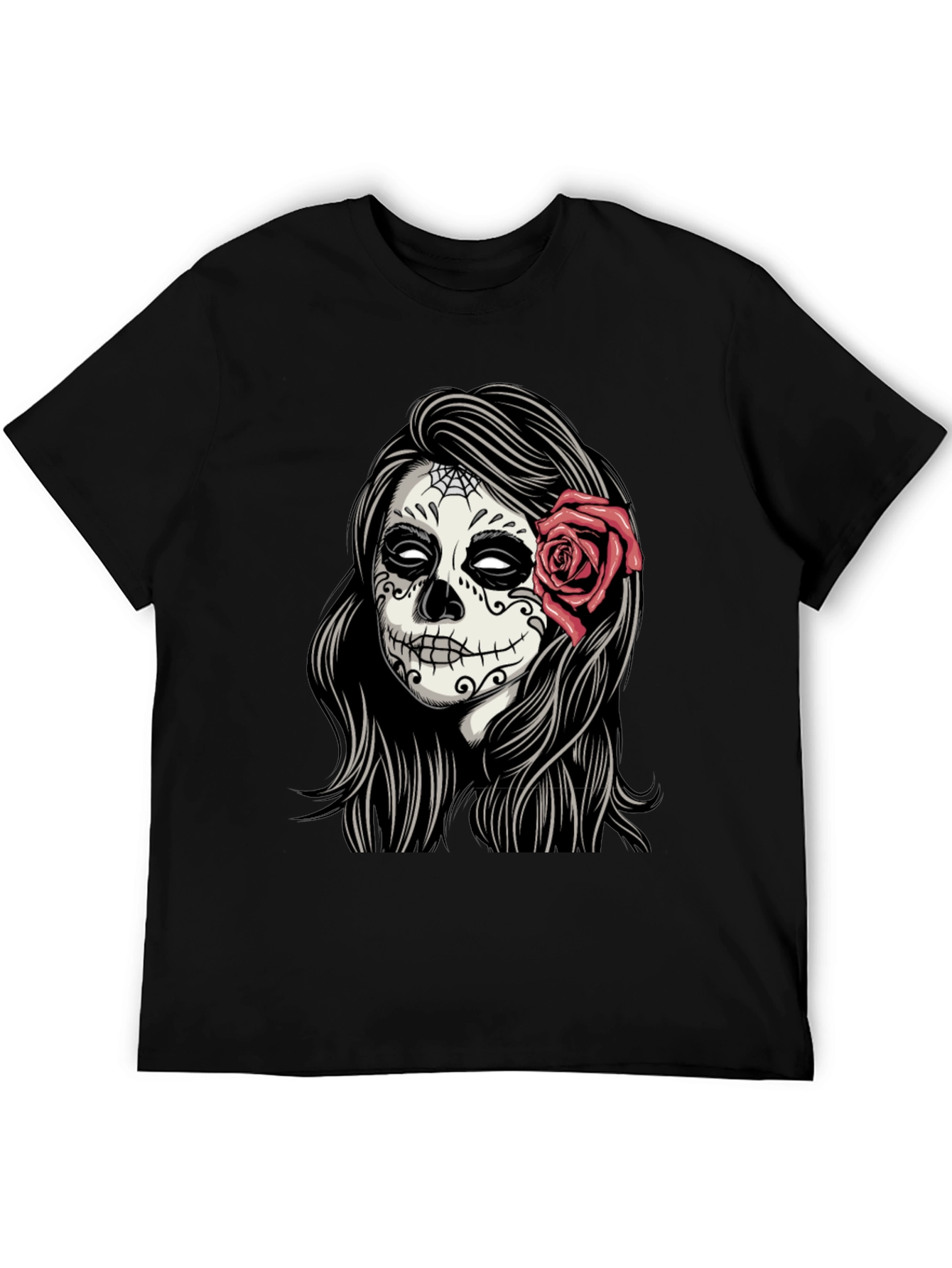 Sugar Skull Woman T-Shirt - Day of the Dead