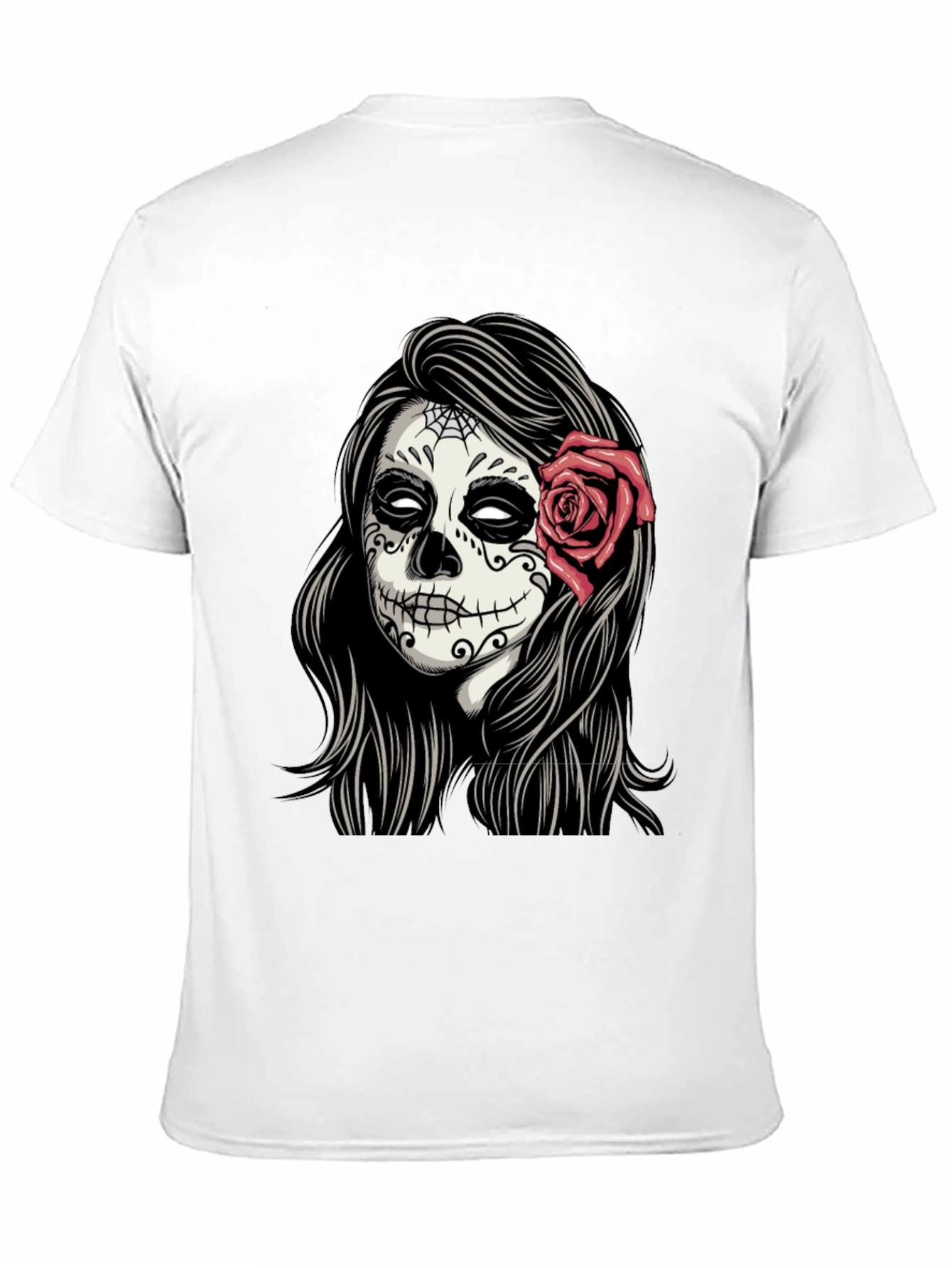 Sugar Skull Woman T-Shirt - Day of the Dead