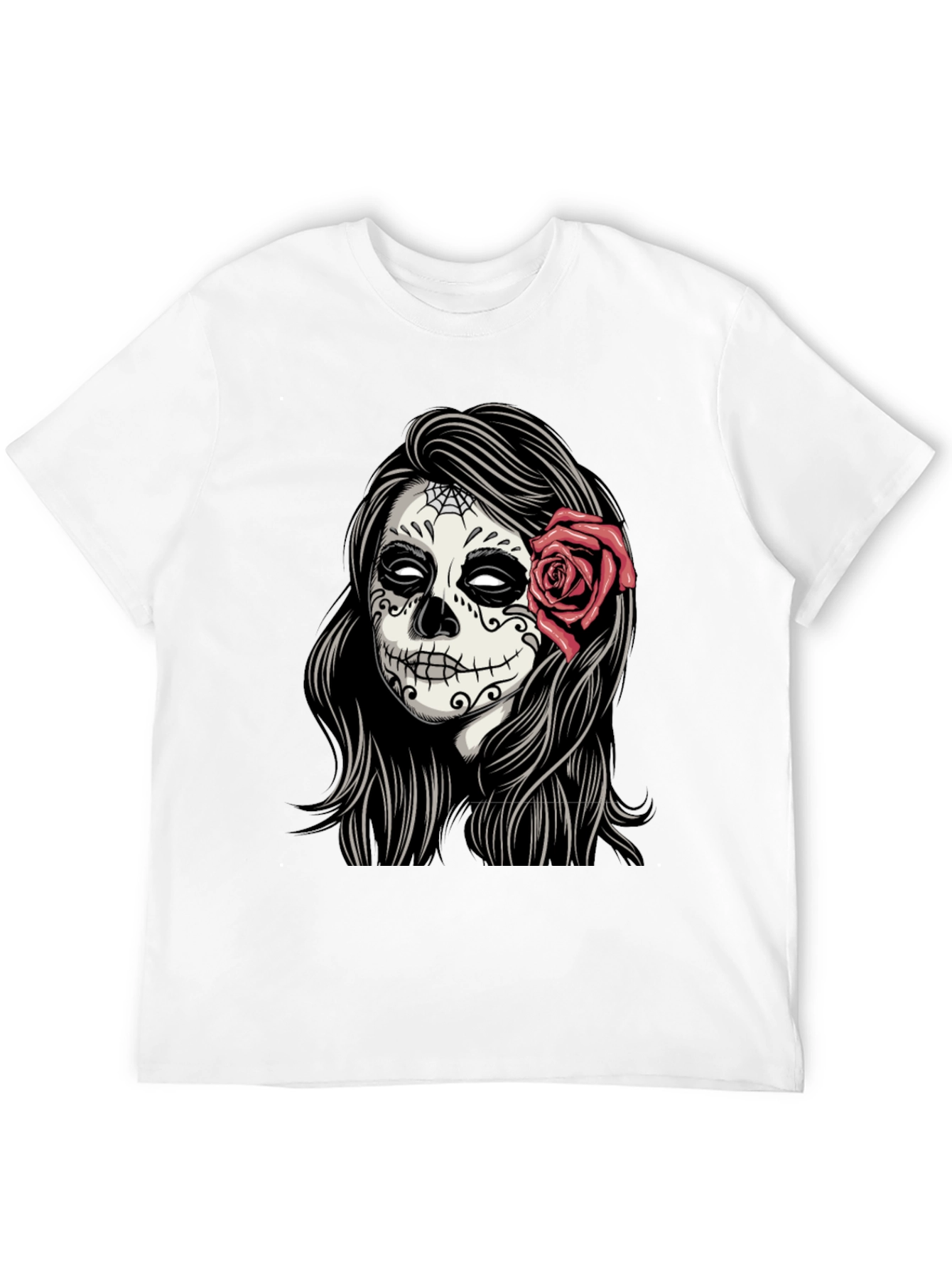 Sugar Skull Woman T-Shirt - Day of the Dead