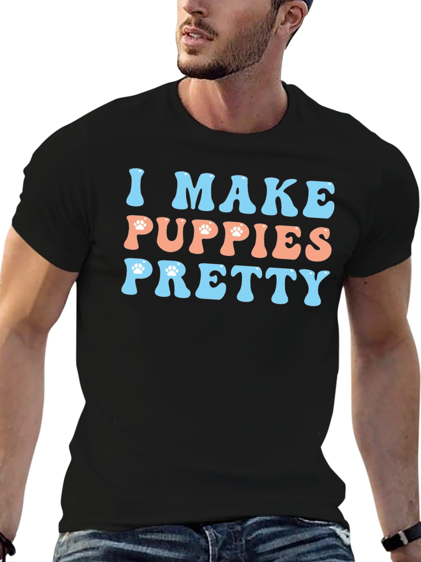 I Make Puppies Pretty Graphic T-Shirt