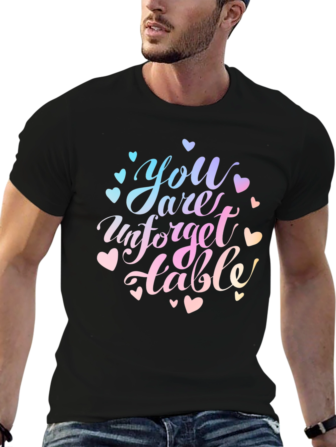 Unforgettable Tee - Trendy Graphic Print Shirt
