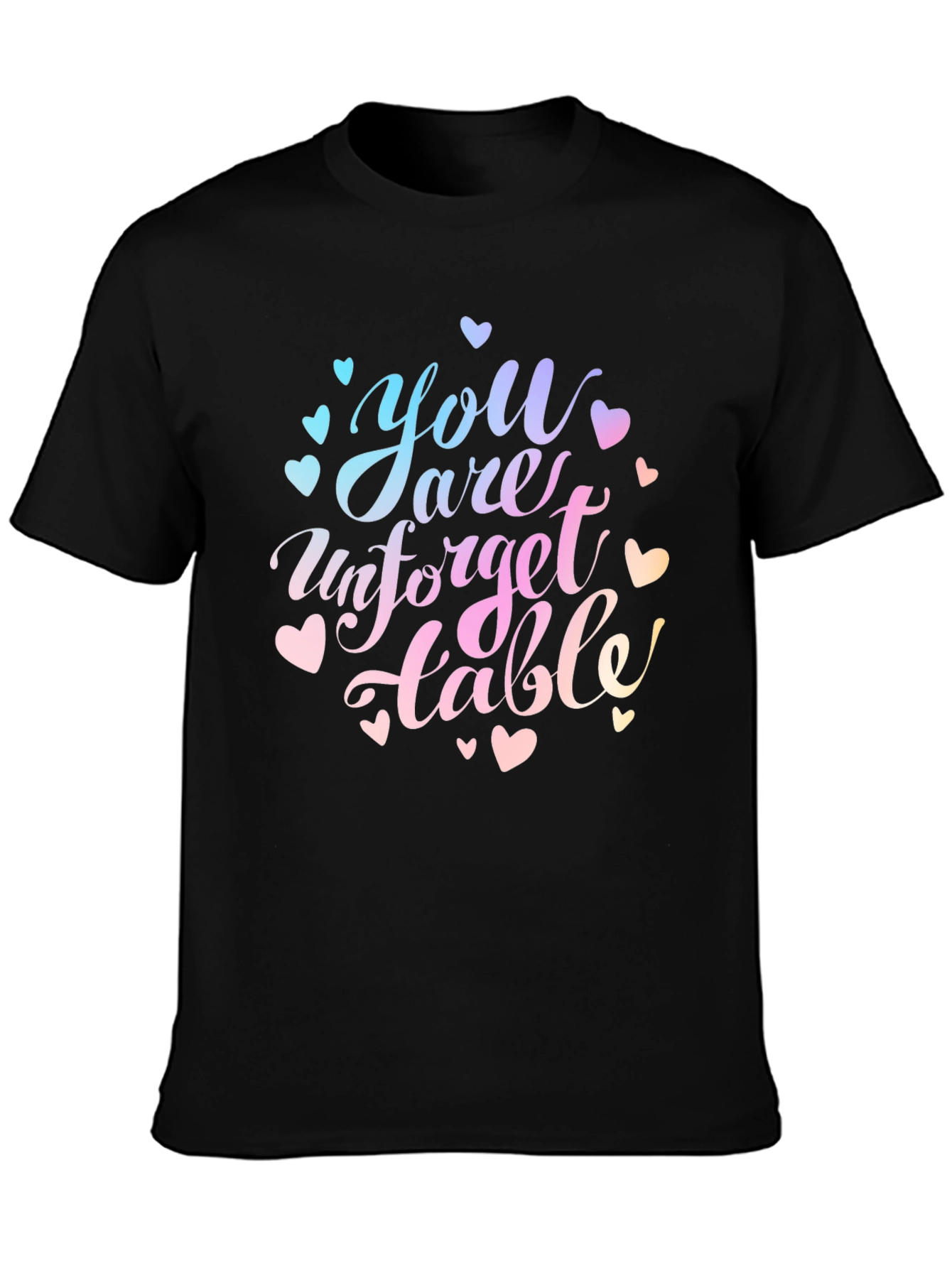 Unforgettable Tee - Trendy Graphic Print Shirt