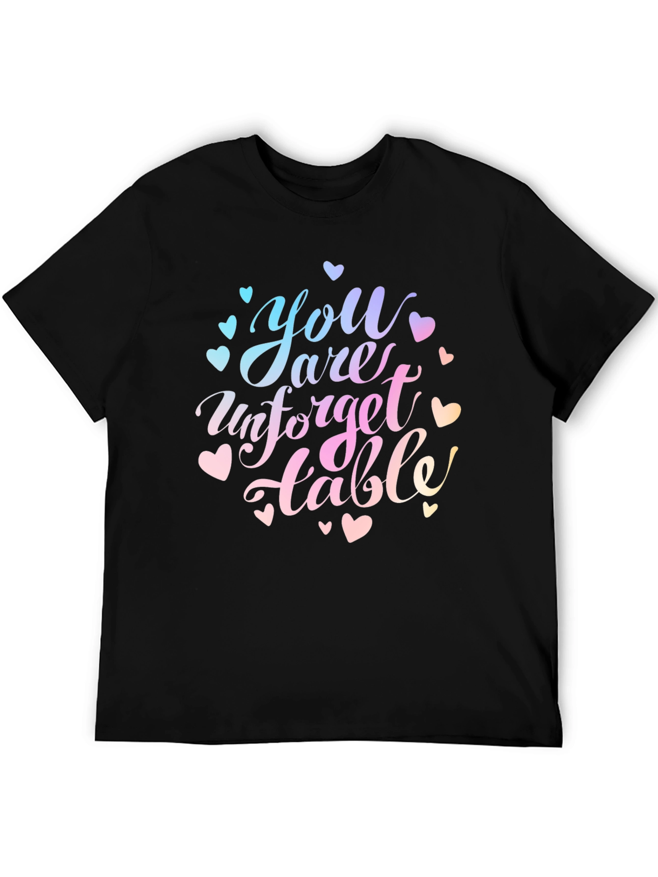 Unforgettable Tee - Trendy Graphic Print Shirt