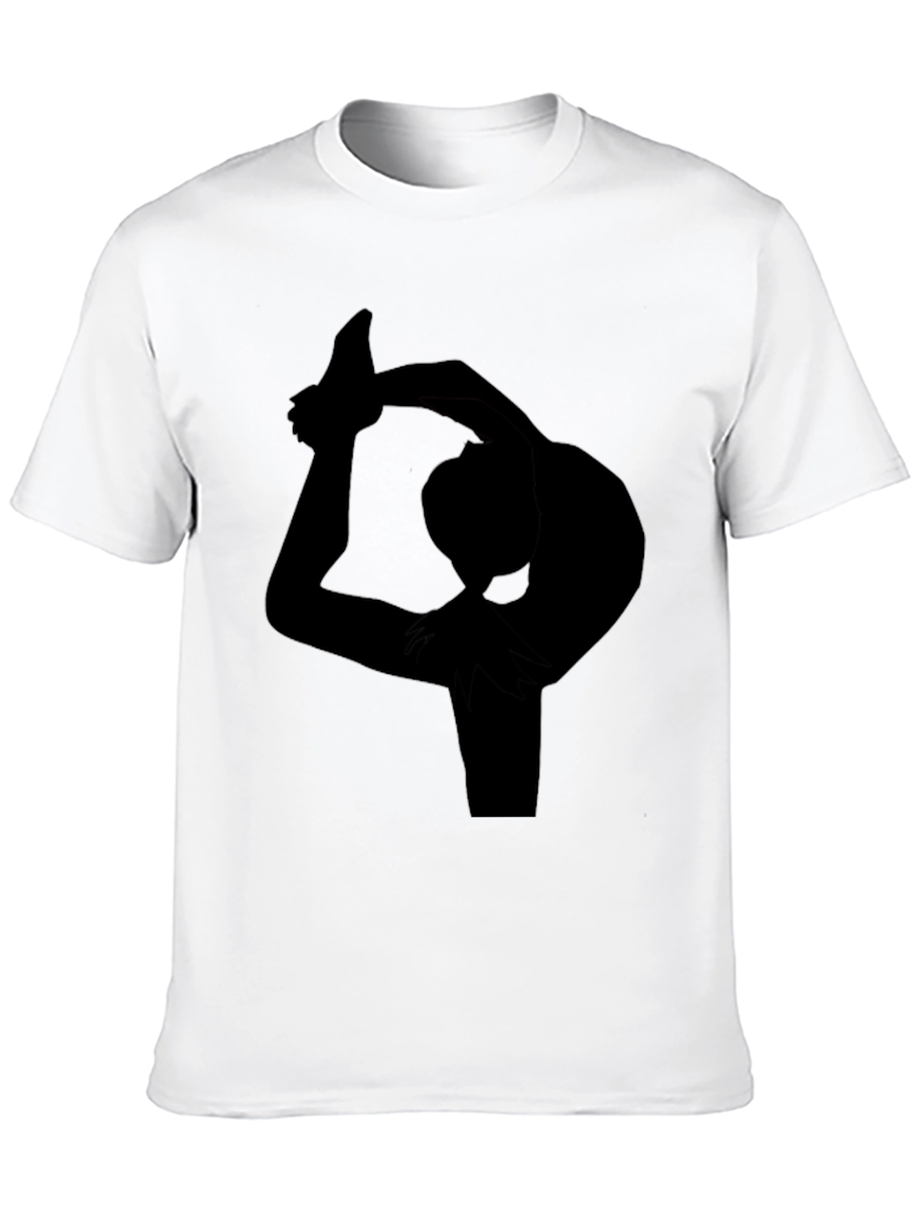 Yoga Pose Graphic Black T-Shirt