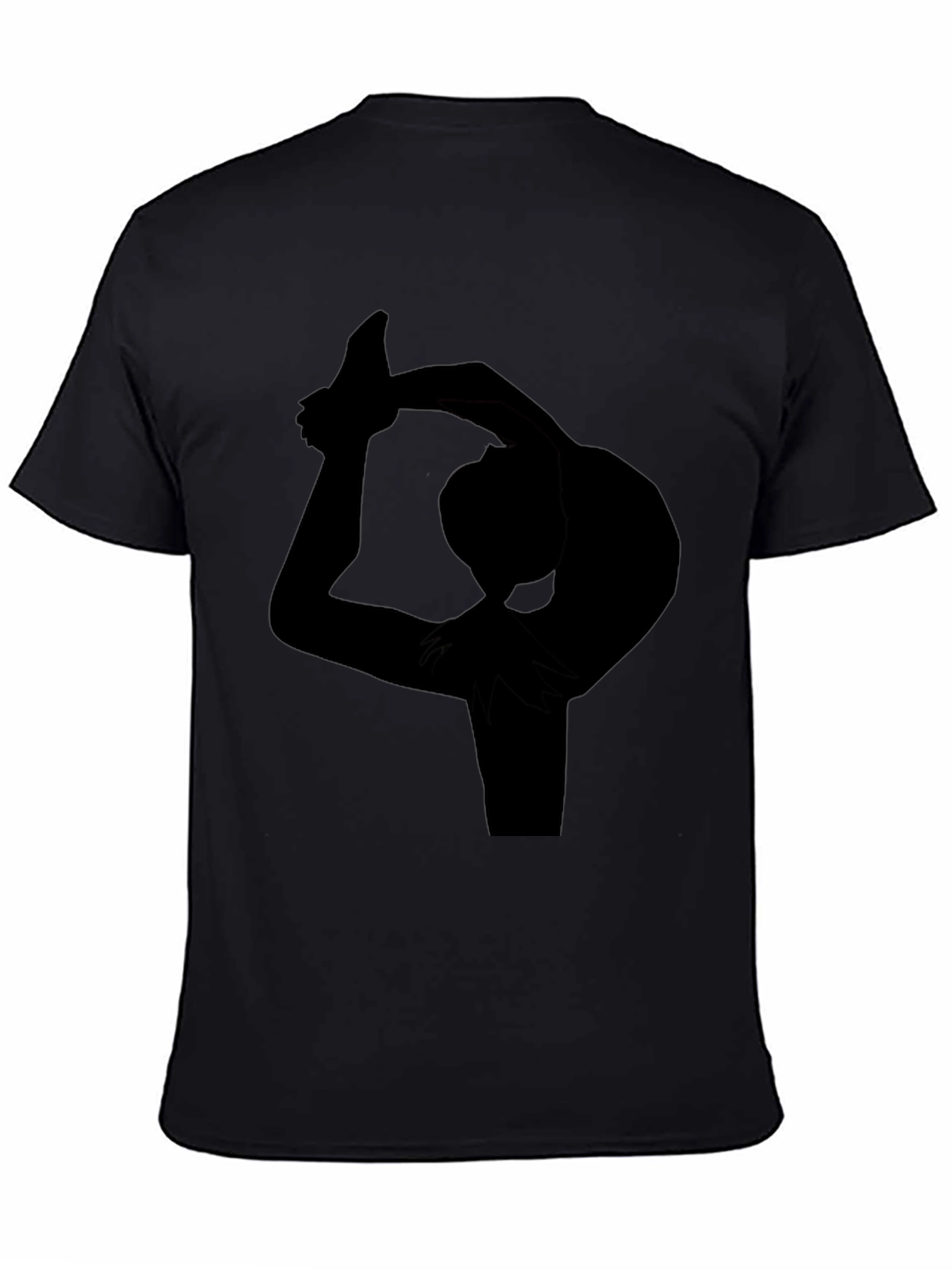 Yoga Pose Graphic Black T-Shirt