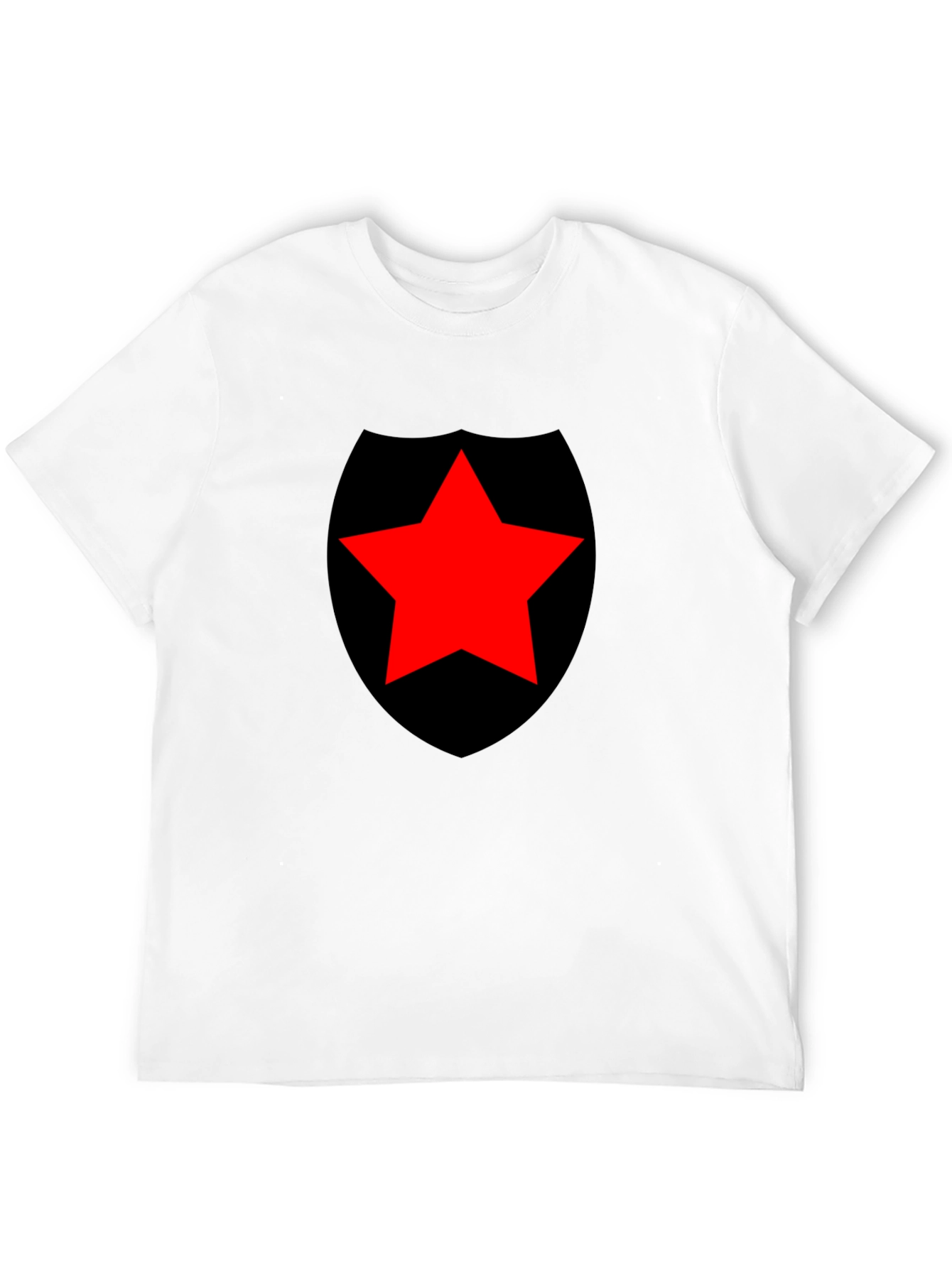 Red Star Shield Black T-Shirt