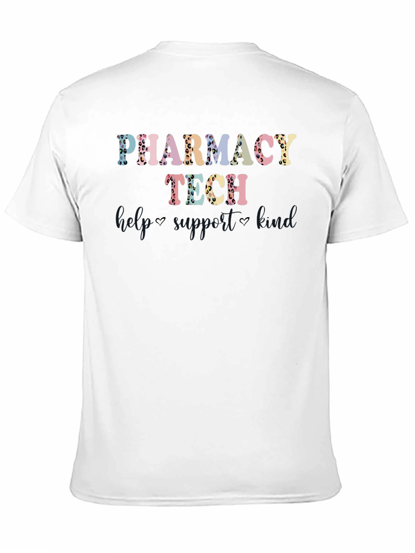 Pharmacy Tech T-Shirt - Leopard Print Design