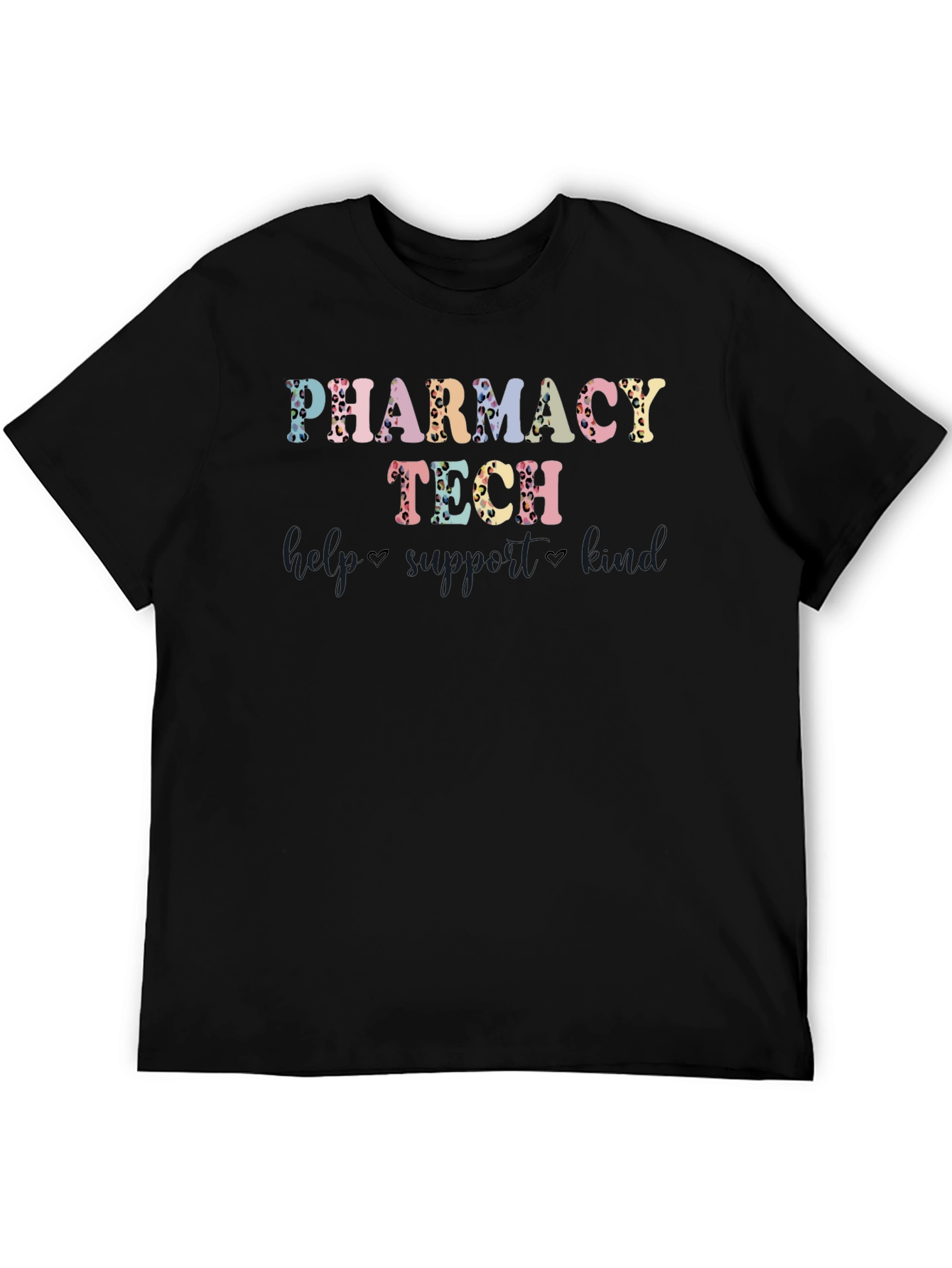 Pharmacy Tech T-Shirt - Leopard Print Design