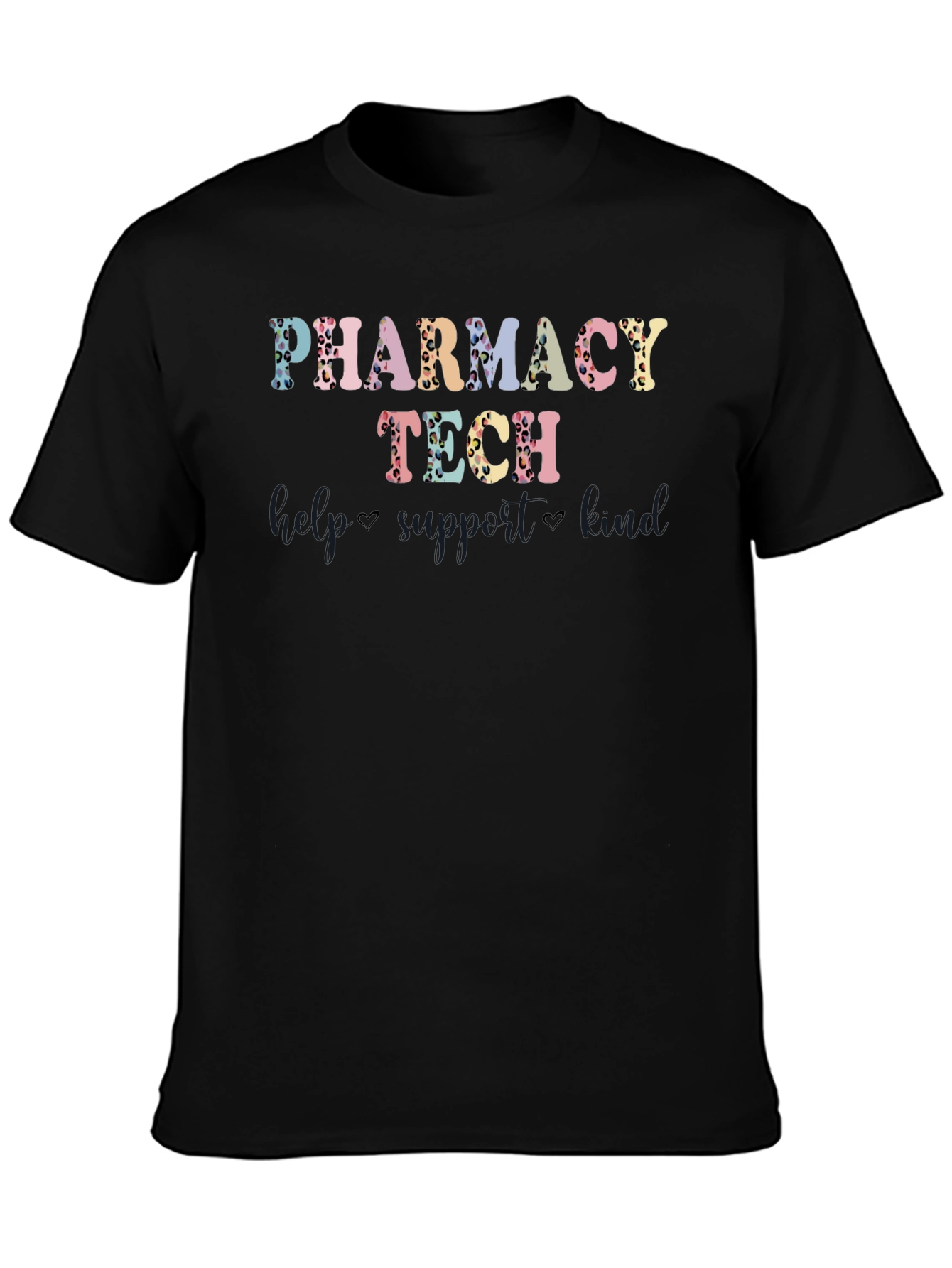 Pharmacy Tech T-Shirt - Leopard Print Design