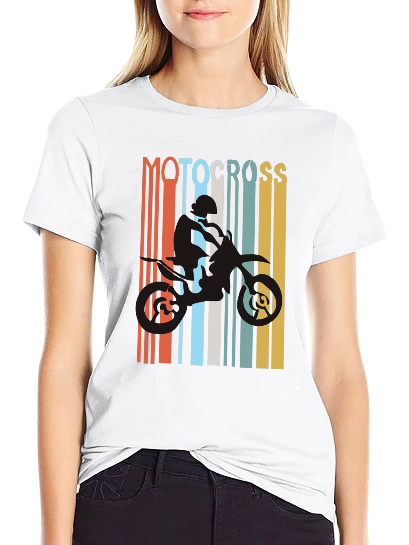 Motocross Rider Graphic Tee - Stylish Biker T-Shirt
