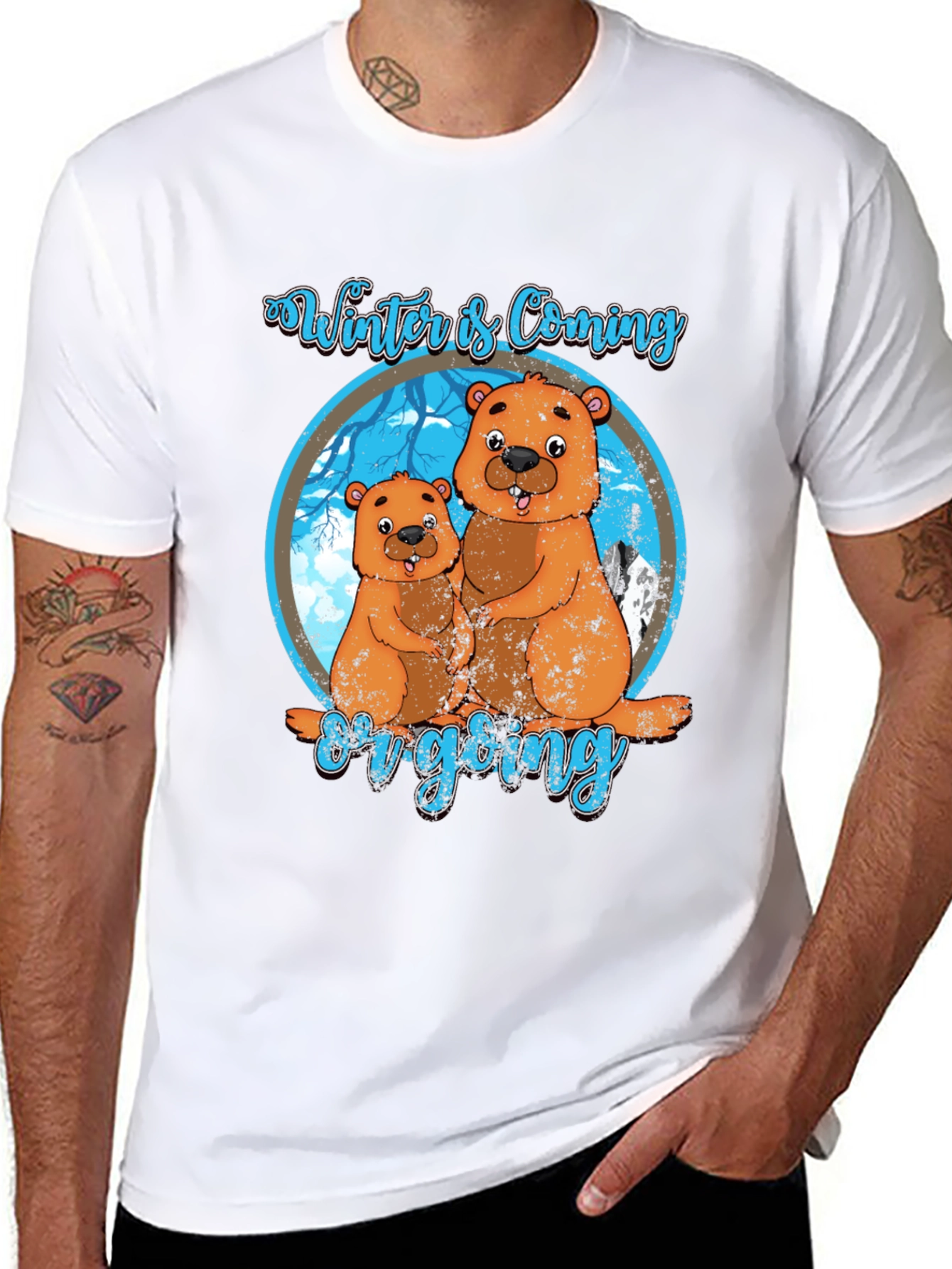 Winter is Coming Groundhog T-Shirt