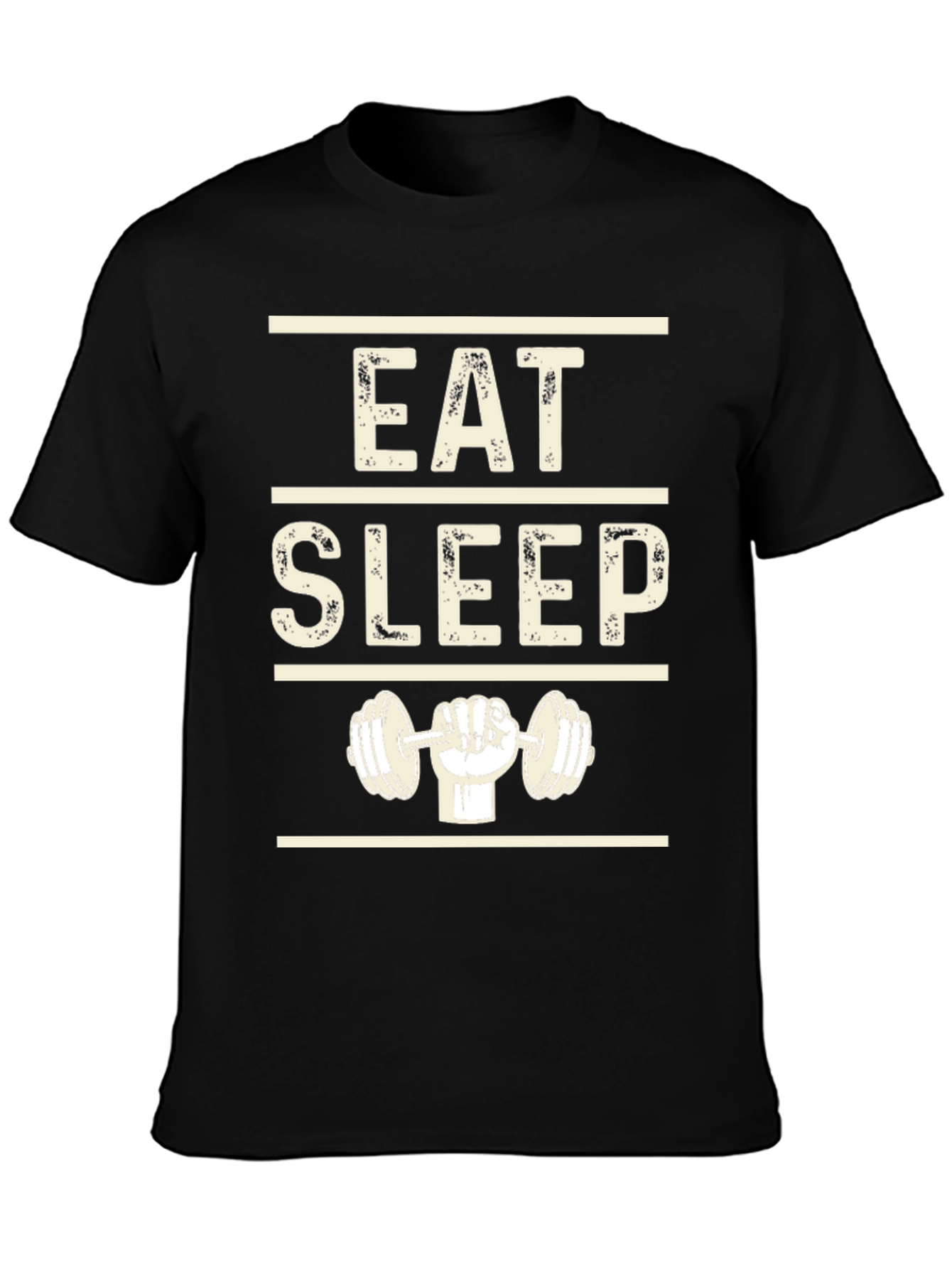 Eat Sleep Lift Black Graphic T-Shirt