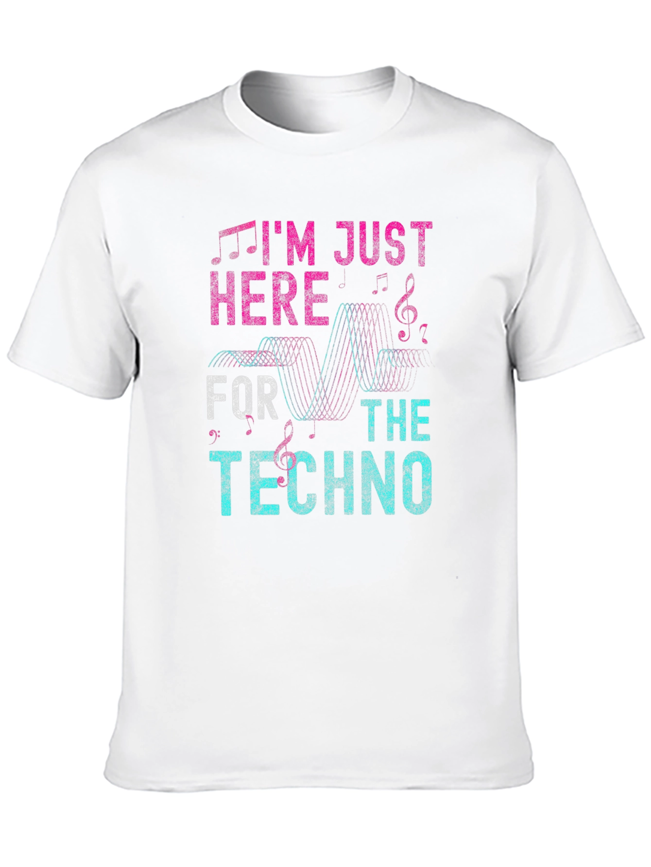Im Just Here For The Techno Graphic T-Shirt