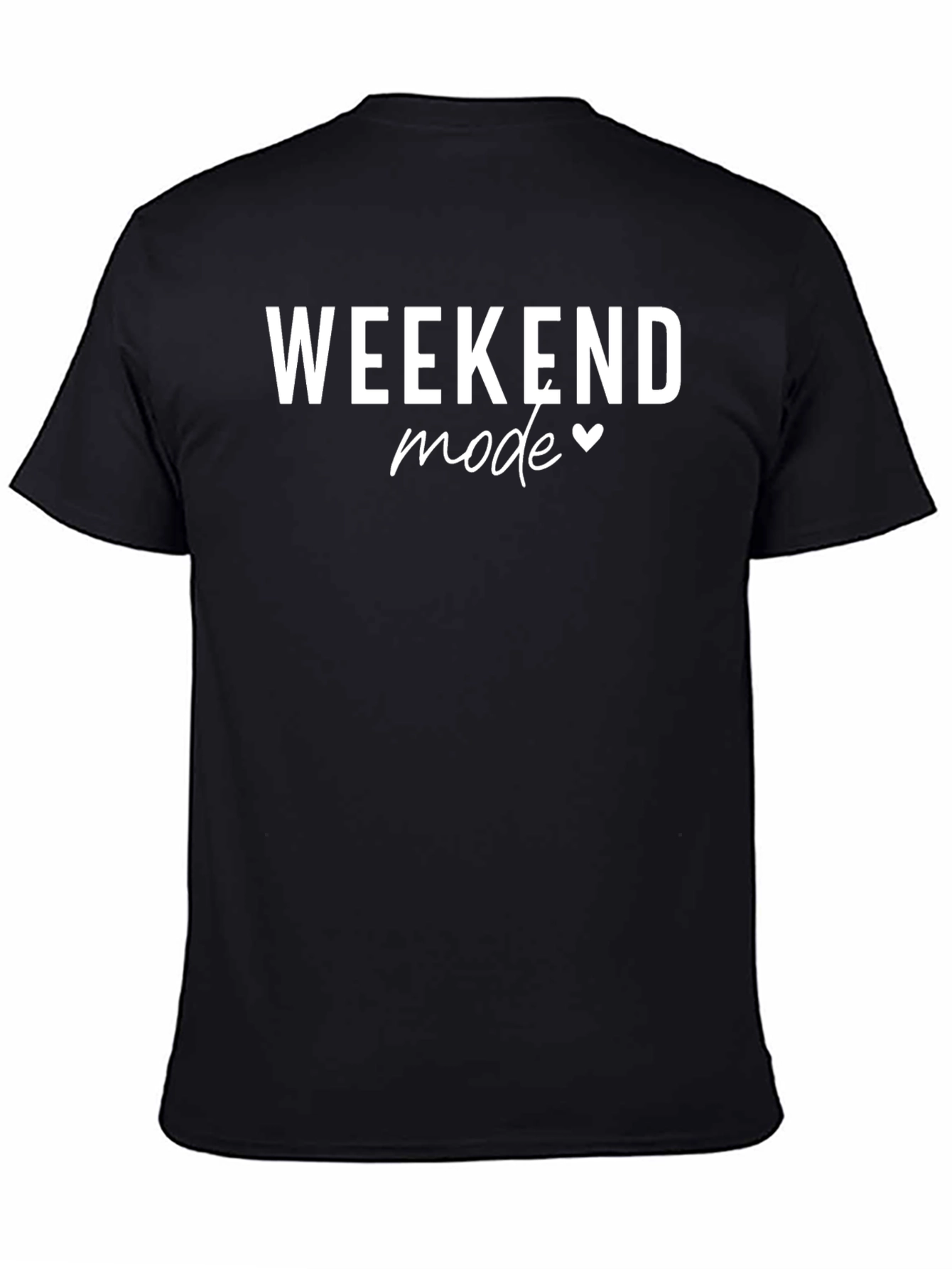 Weekend Mode Graphic Tee - Black T-Shirt